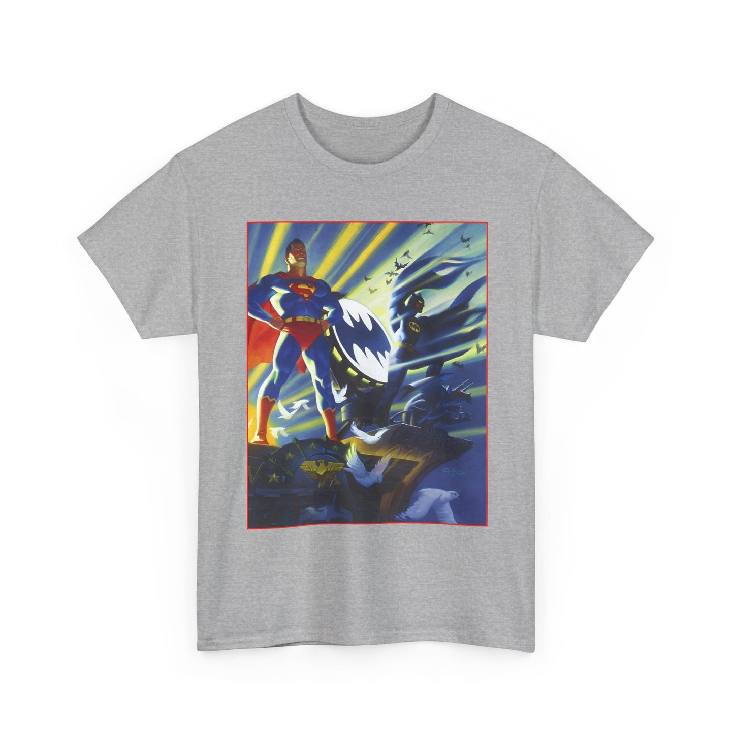 Superman & Batman T-Shirt - Steve Rude Art - The Dark Knight Detective & The Man of Steel - World's Finest - DC Comics