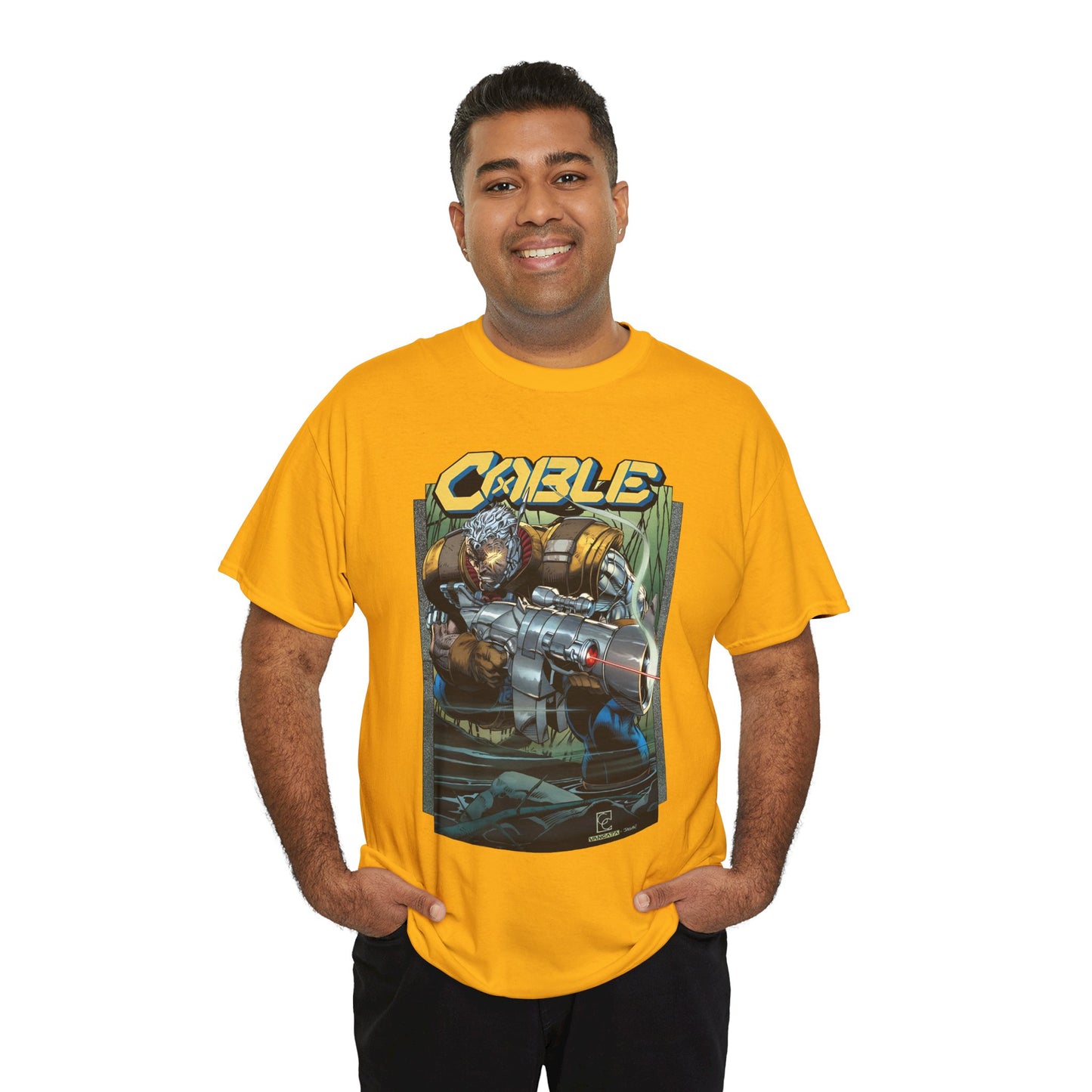 Cable T-Shirt - Greg Capullo Art - X-Force Leader, Mutant Fighter - Nathan Summers - Marvel Comics