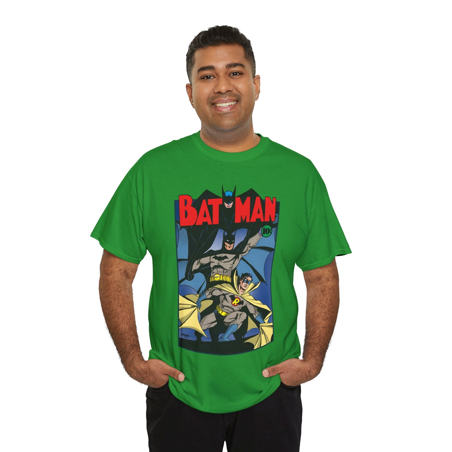 Batman & Robin T-Shirt - George Perez Art - Earth 2 - DC Comics - Golden Age JSA - Bruce Wayne & Dick Grayson