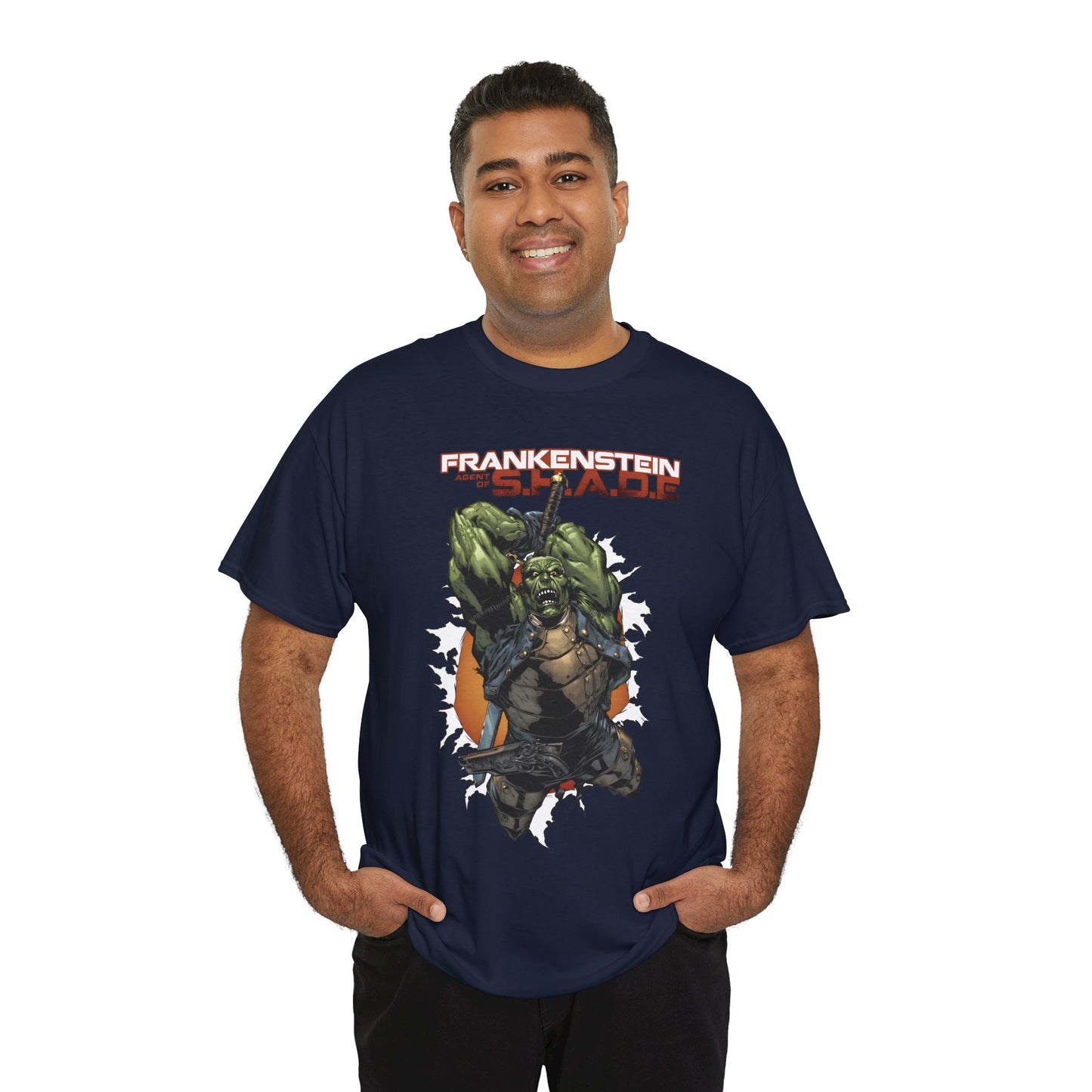 Frankenstein, Agent of SHADE T-Shirt - Alberto Ponticelli Art - New 52 Series - DC Comics