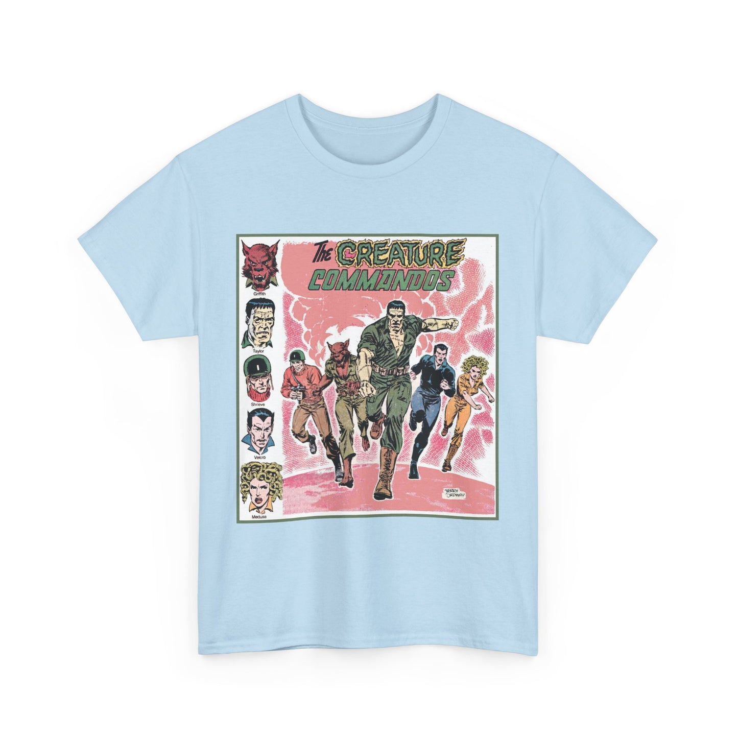 Creature Commandoes T-Shirt - Jerry Ordway Art - Medusa, Velcro, Shrieve - DC Comics Who's Who Art - Inspiration for James Gunn Series