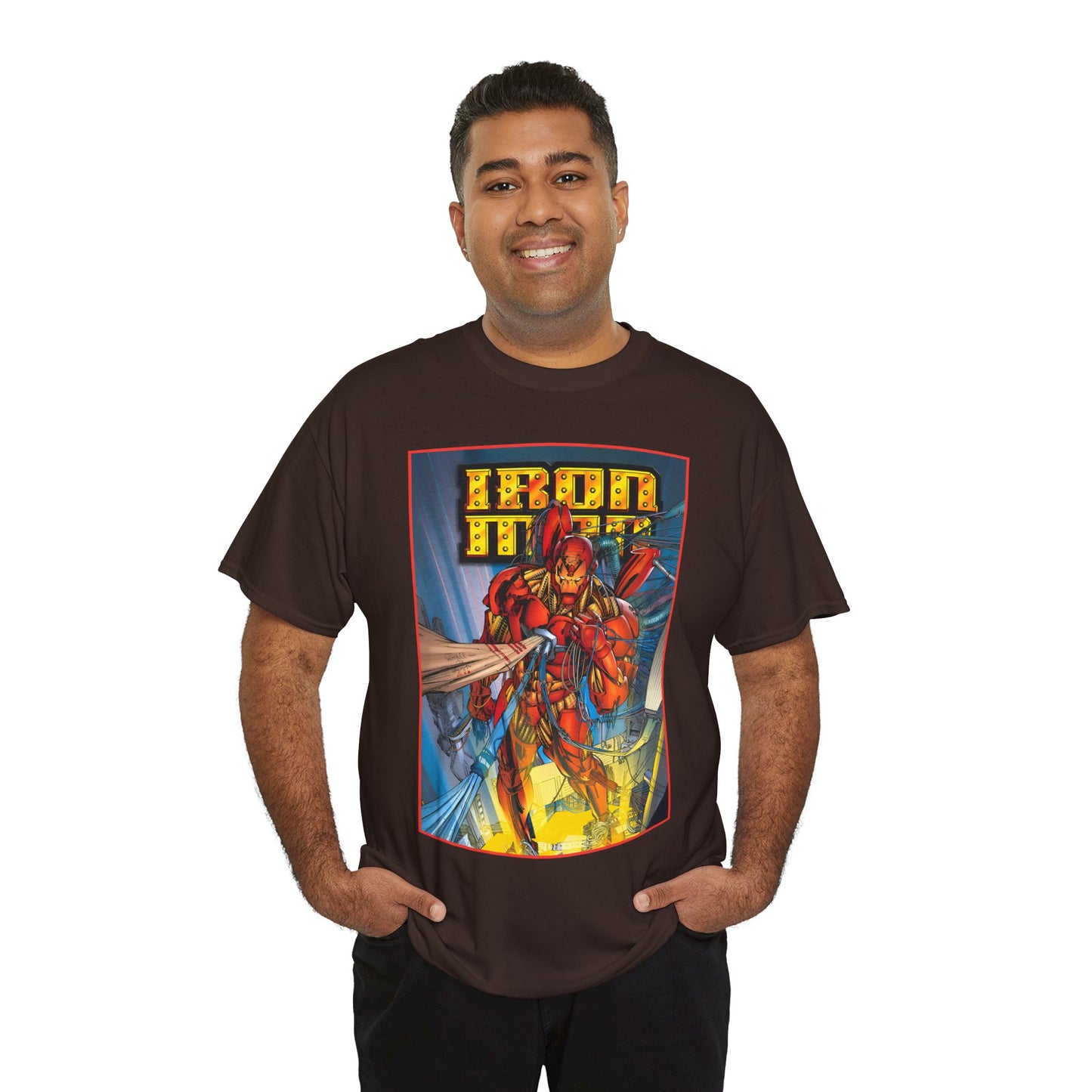 Iron Man T-Shirt - Heroes Reborn Whilce Portacio Art - Popular Marvel Comics Series - Tony Stark