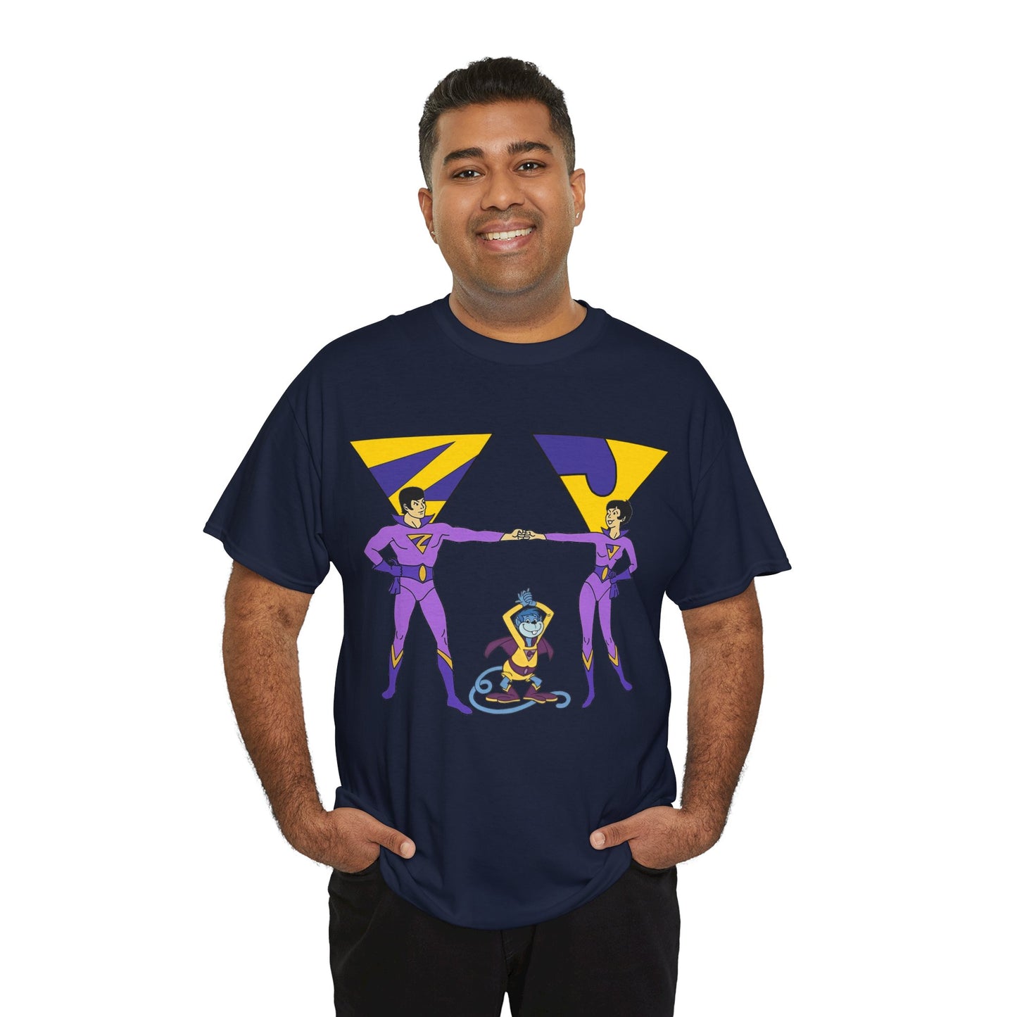Wonder Twins T-Shirt - Super Friends - Zan & Jayna - Hanna-Barbera Cartoon - DC Comics