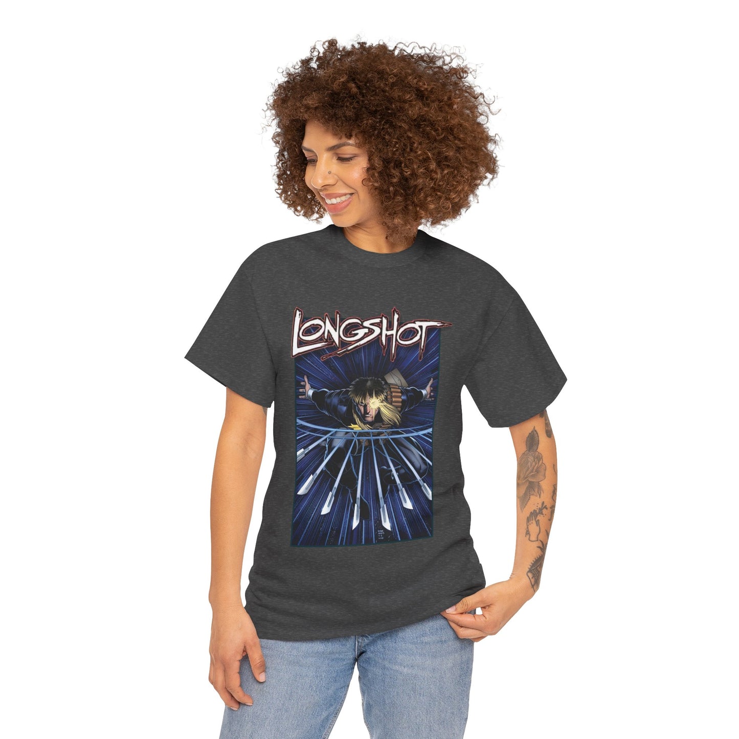 Longshot T-Shirt - Arthur Adams Art - Marvel Comics - Uncanny X-Men - Mojoverse Mutant - Popular 1980s Character