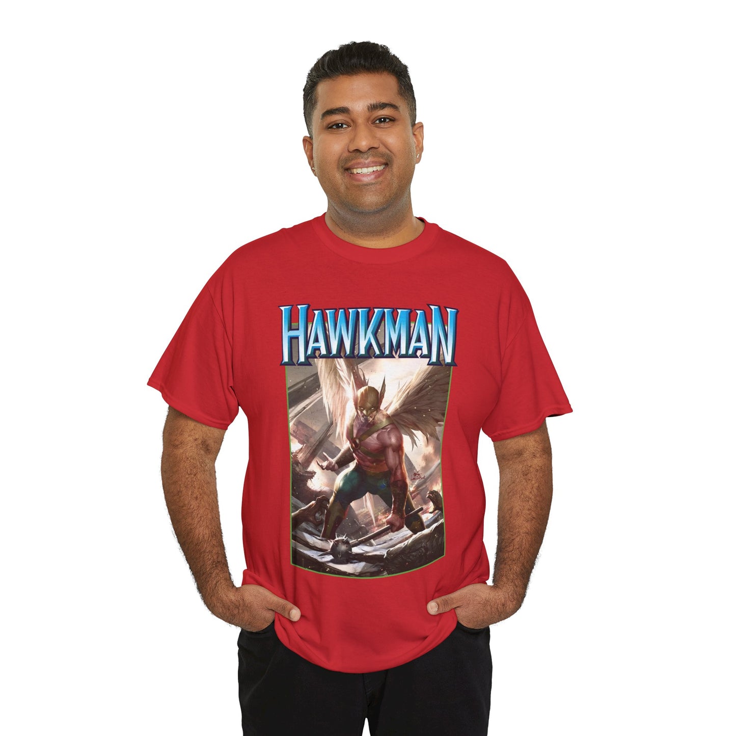 Hawkman T-Shirt - Lee Inhyuk Art - Carter Hall - JLA Member - Nth Metal - Thanagar - DC Comics