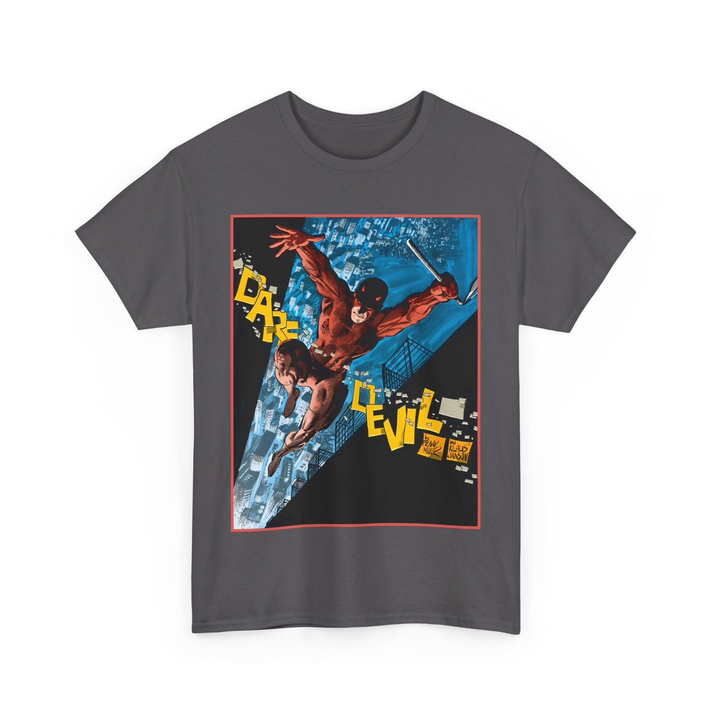 Daredevil T-Shirt - Frank Miller & Klaus Janson Art - The Man With No Fear - Hell's Kitchen - Marvel Comics