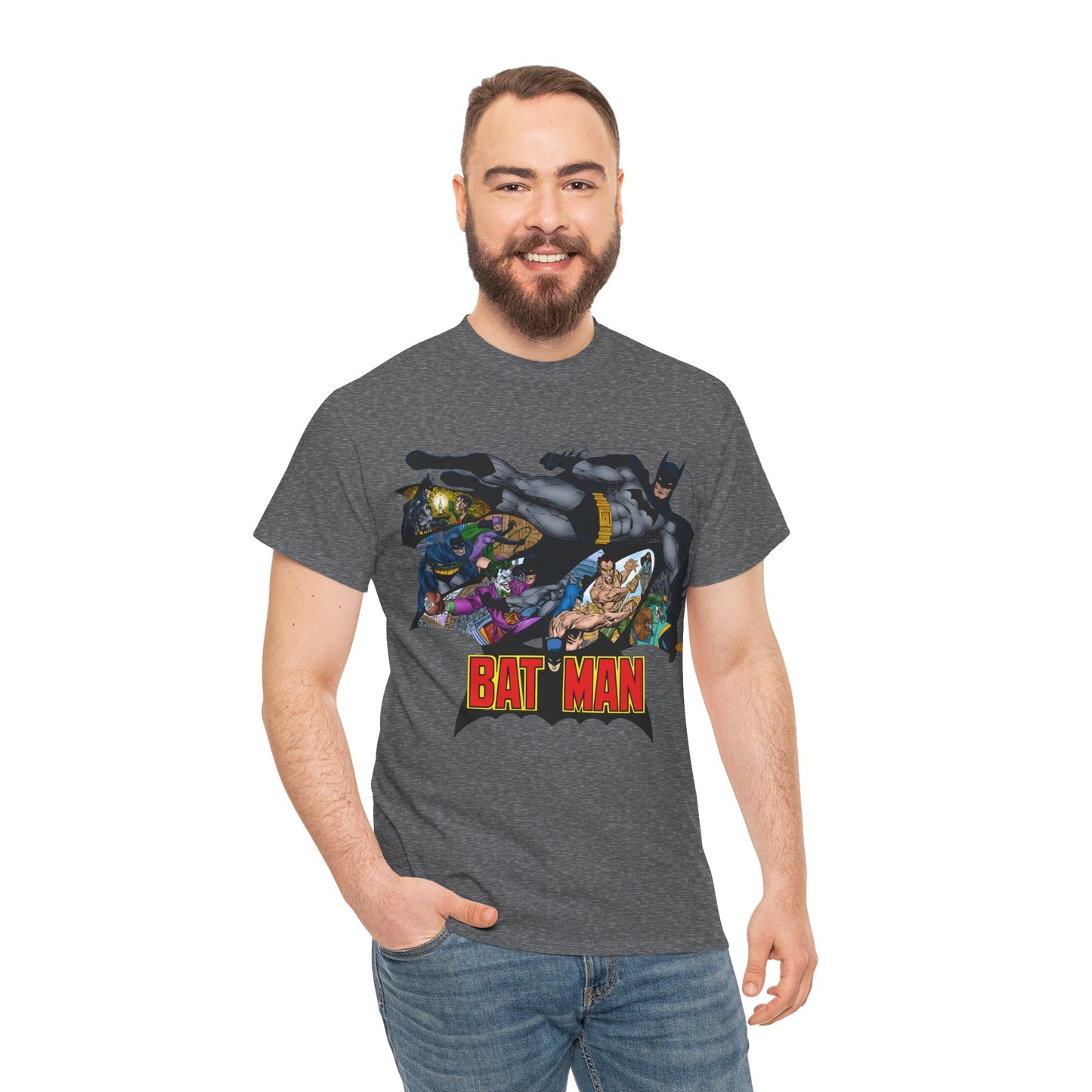 Batman T-Shirt - John Byrne Art - Joker, Catwoman, Ra's al Ghul, Talia - DC Comics - The Batcave