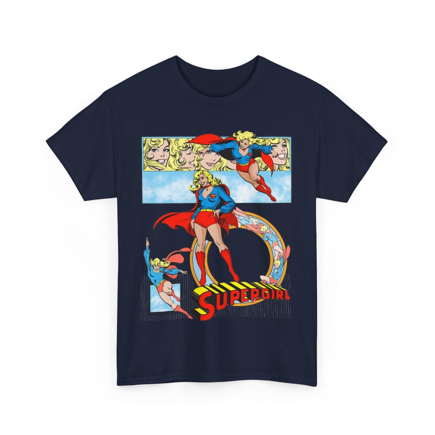 Supergirl T-Shirt - Krypton, Superman, Kara, Kandor - DC Comics - 1980s Art - Style Guide - Superman's Cousin