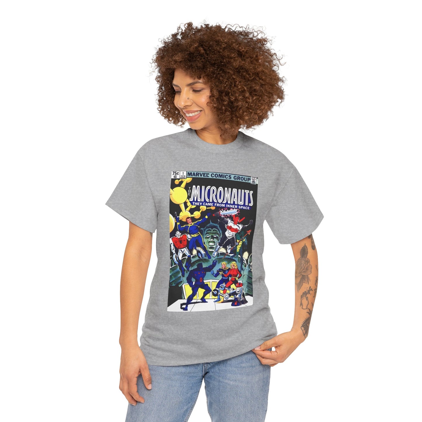 Micronauts T-Shirt - Annual #1 Cover Art - Marvel Comics - Arcturus Rann, Biotron, Marionette, Microtron, Bug, Acroyear