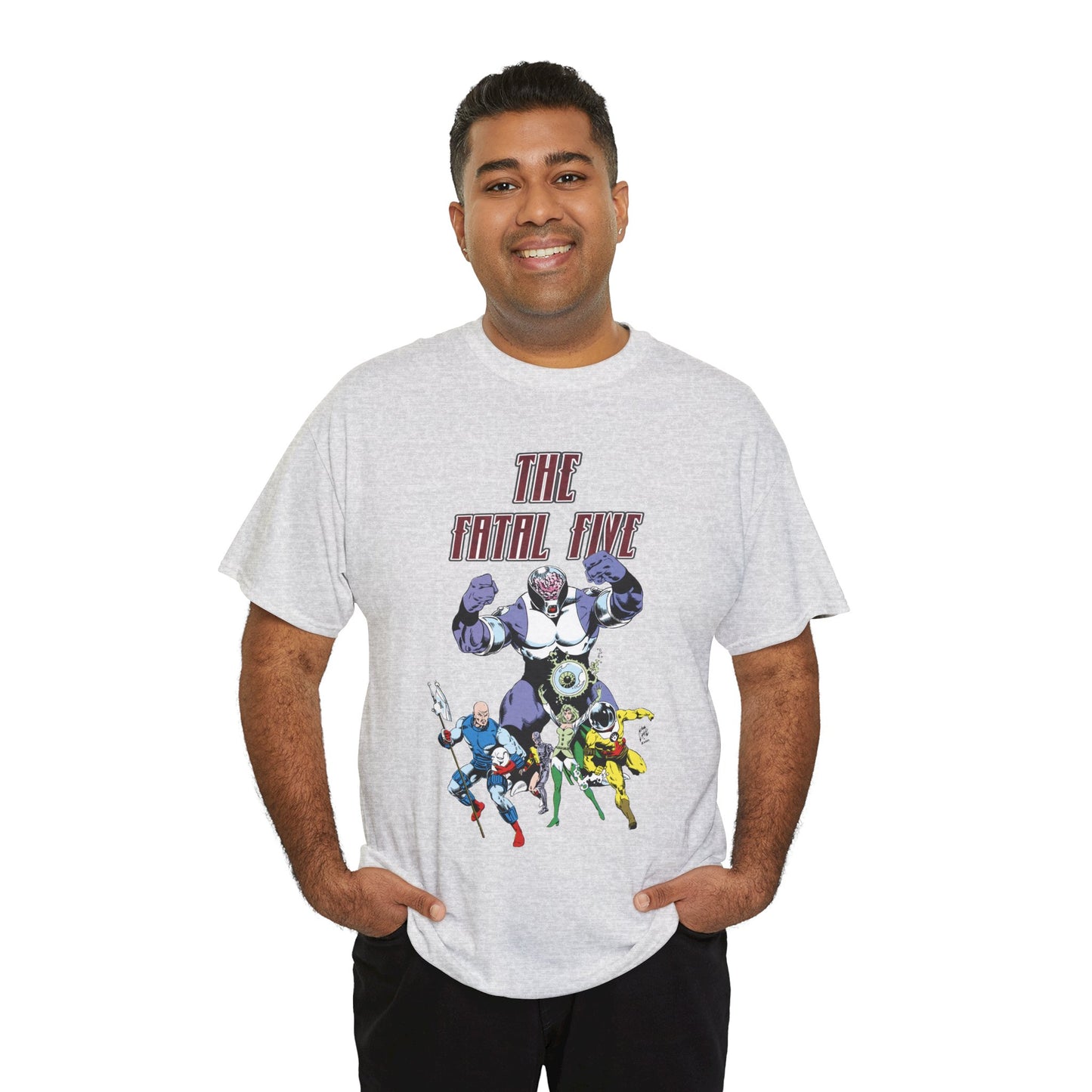 Fatal Five T-Shirt - Legion of Super-Heroes Villains - DC Comics LOSH - Validus, Emerald Empress