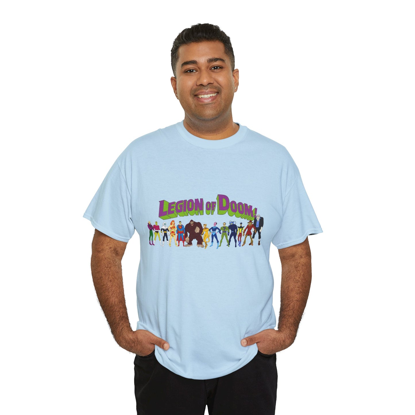 Legion of Doom T-Shirt - Super Friends Villains - Lex Luthor, Giganta, Scarecrow, Grodd, Brainiac, Riddler, Sinestro, Cheetah - Hanna-Barbera Cartoon - Challenge of the Super Friends
