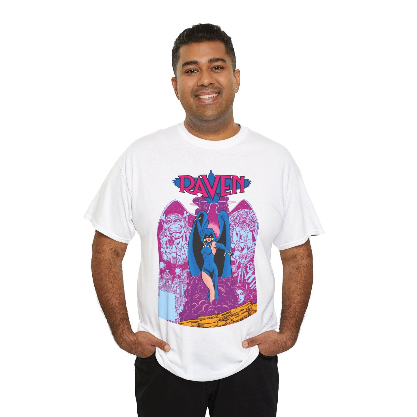 Raven T-Shirt - George Perez Art - New Teen Titans - Trigon, Azarath - DC Comics