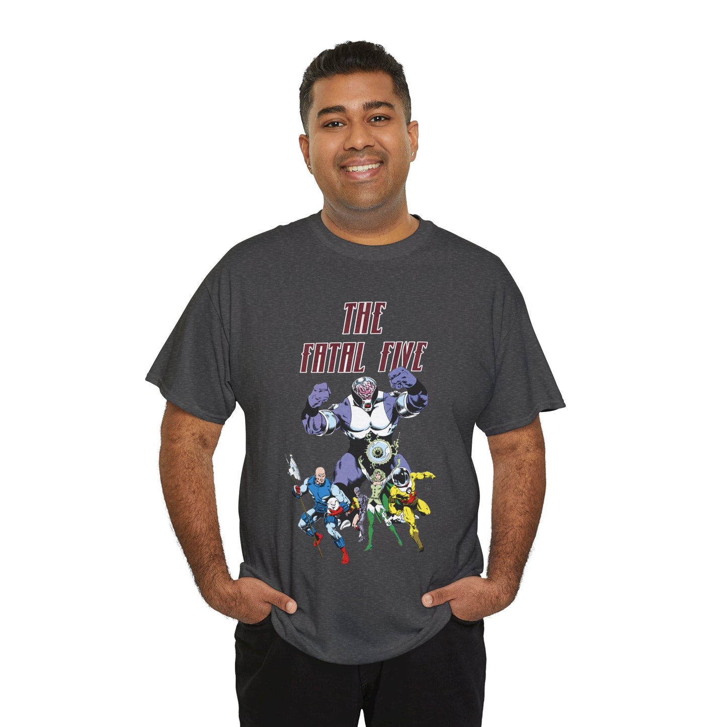Fatal Five T-Shirt - Legion of Super-Heroes Villains - DC Comics LOSH - Validus, Emerald Empress