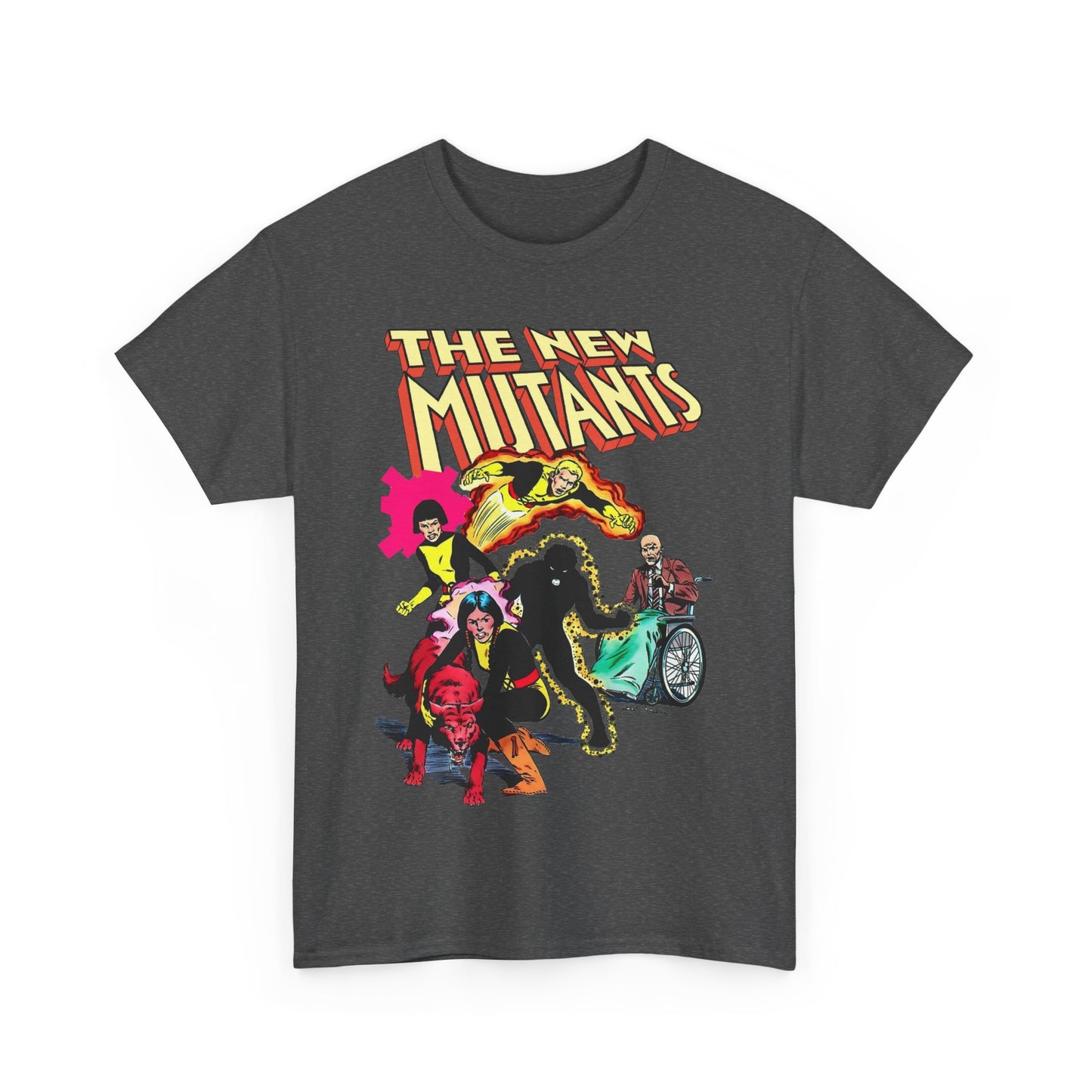 New Mutants T-Shirt - Sunspot, Cannonball, Mirage, Karma, Danni Moonstar - X-Men Characters - Marvel Comics - Mutant Students - Professor X
