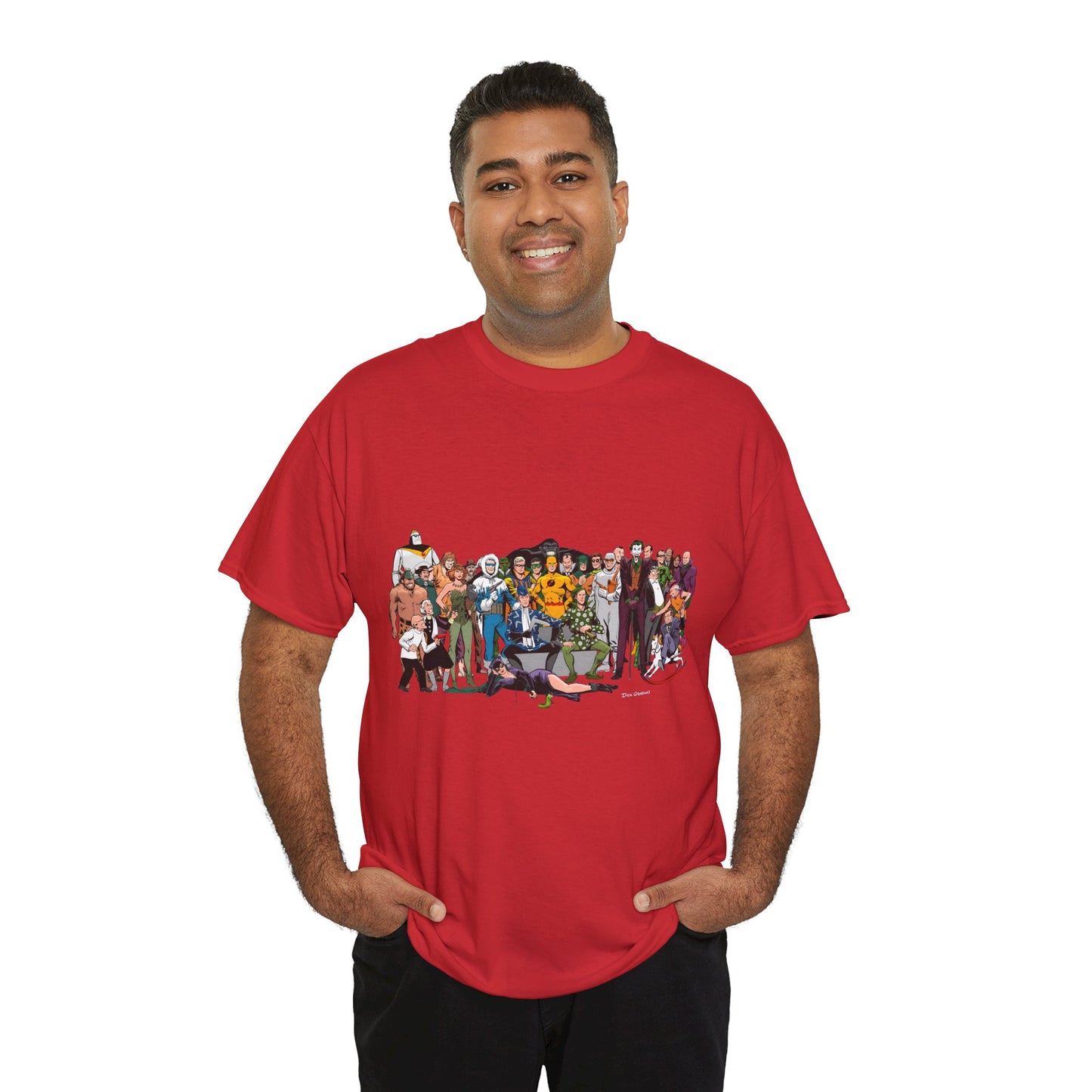Secret Origins of Super-Villains T-Shirt - Dick Giordano Art - DC Comics - Joker, Mirror Master, Captain Cold, Lex Luthor, Scarecrow, Poison Ivy, Grodd
