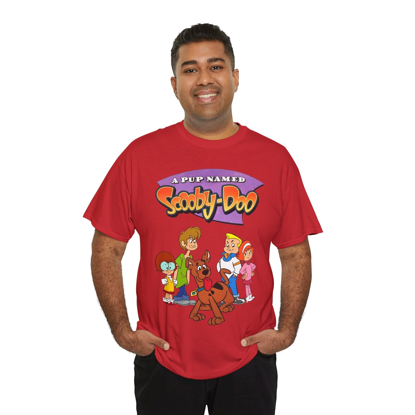 A Pup Named Scooby-Doo T-Shirt - Hanna-Barbera Cartoon TV Series 1990s - Fred, Daphne, Velma, Shaggy