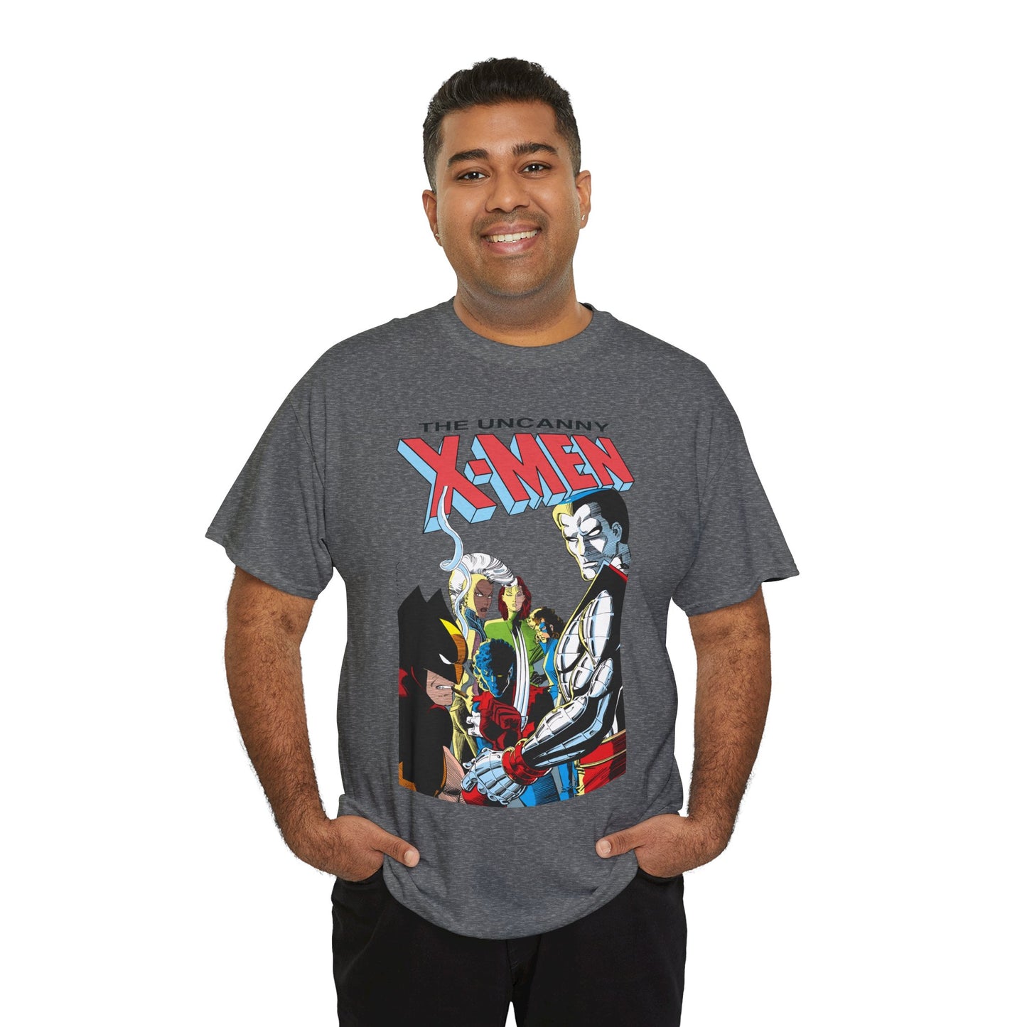 Uncanny X-Men T-Shirt - John Romita Jr Art - Storm, Wolverine, Rogue, Nightcrawler, Colossus, Shadowcat - Mutant Massacre - Marvel Comics