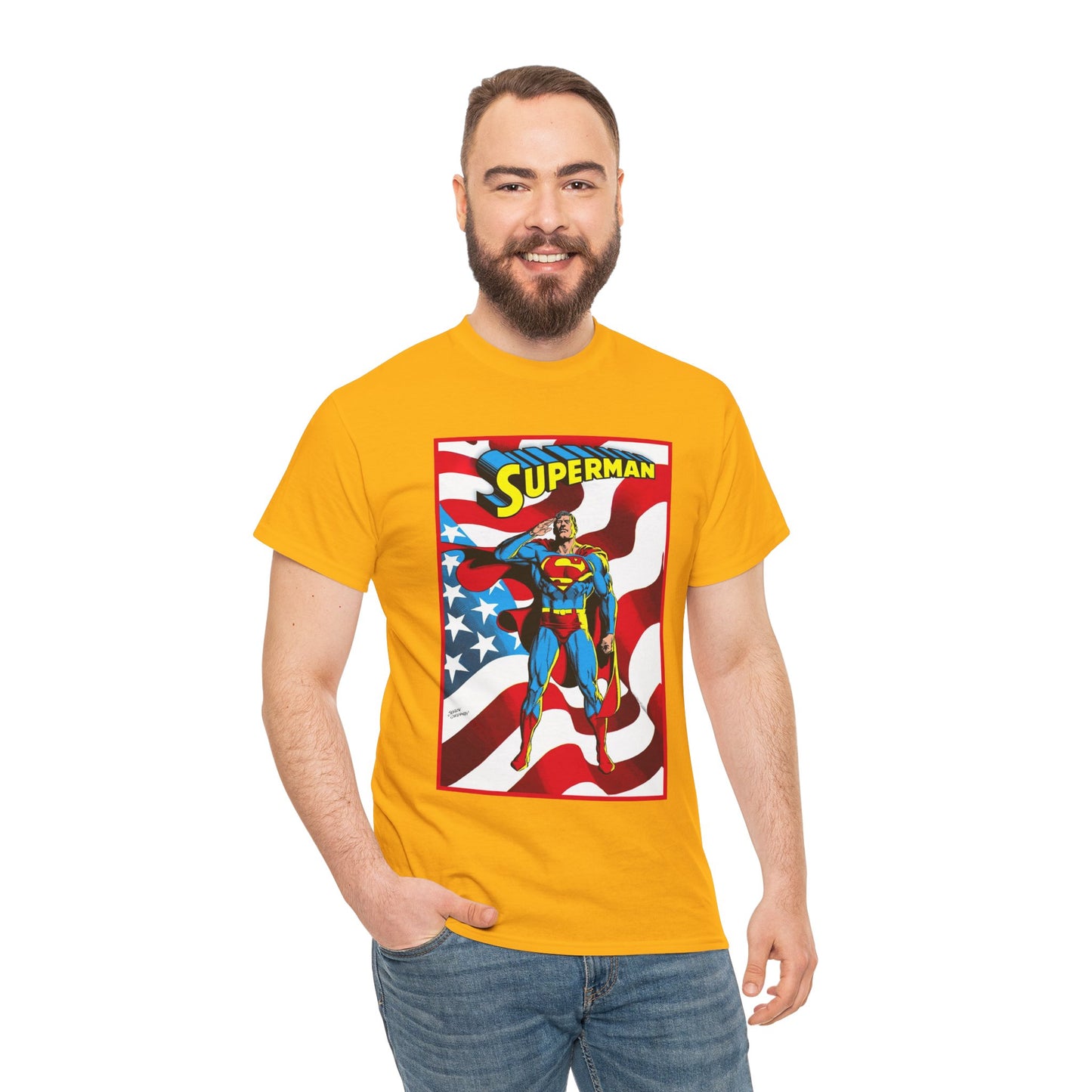Superman T-Shirt - Jerry Ordway Art - Man of Steel, Metropolis - DC Comics