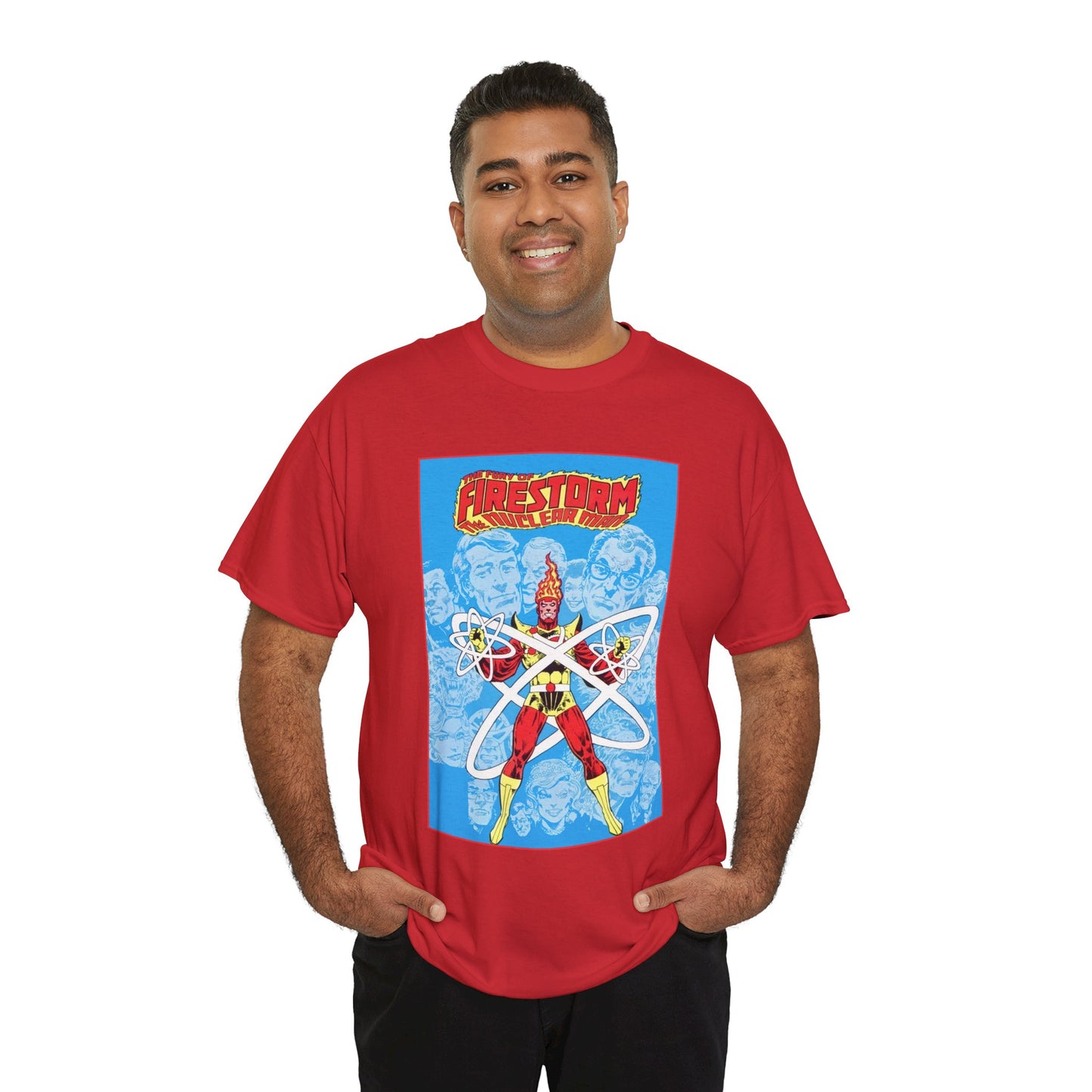 Fury of Firestorm T-Shirt - Pat Broderick Art - The Nuclear Man, Ronnie Raymond - JLA Member - DC Comics