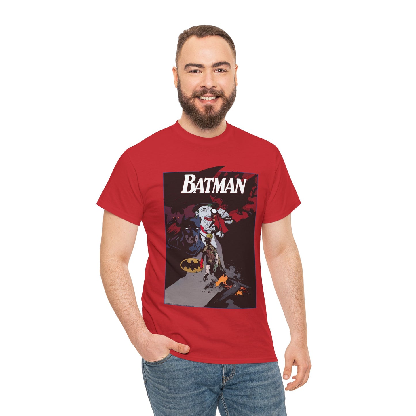 Batman T-Shirt - Mike Mignola Art - Death in the Family Storyline - Joker & Robin (Jason Todd) - DC Comics
