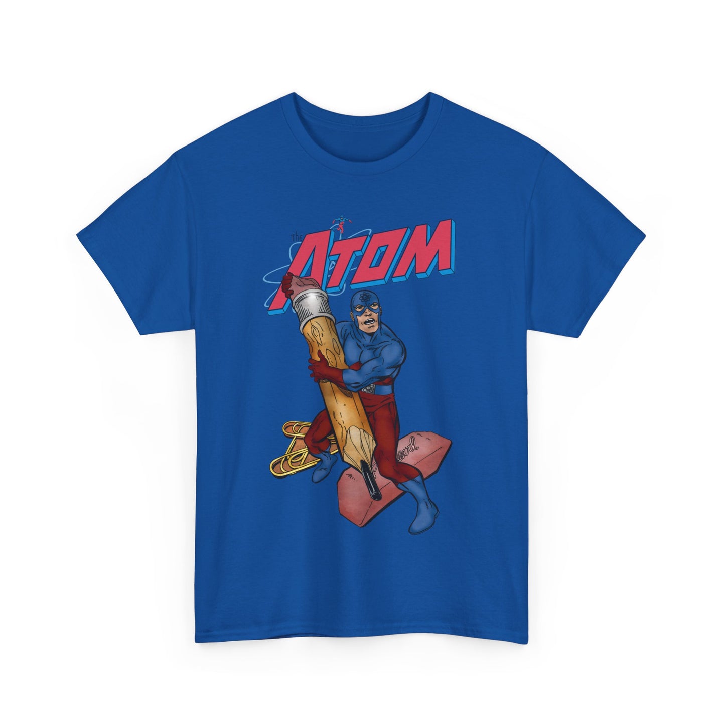 Atom T-Shirt - John Byrne Art - Ray Palmer, Justice League Member - Professor at Ivy University - DC Comics
