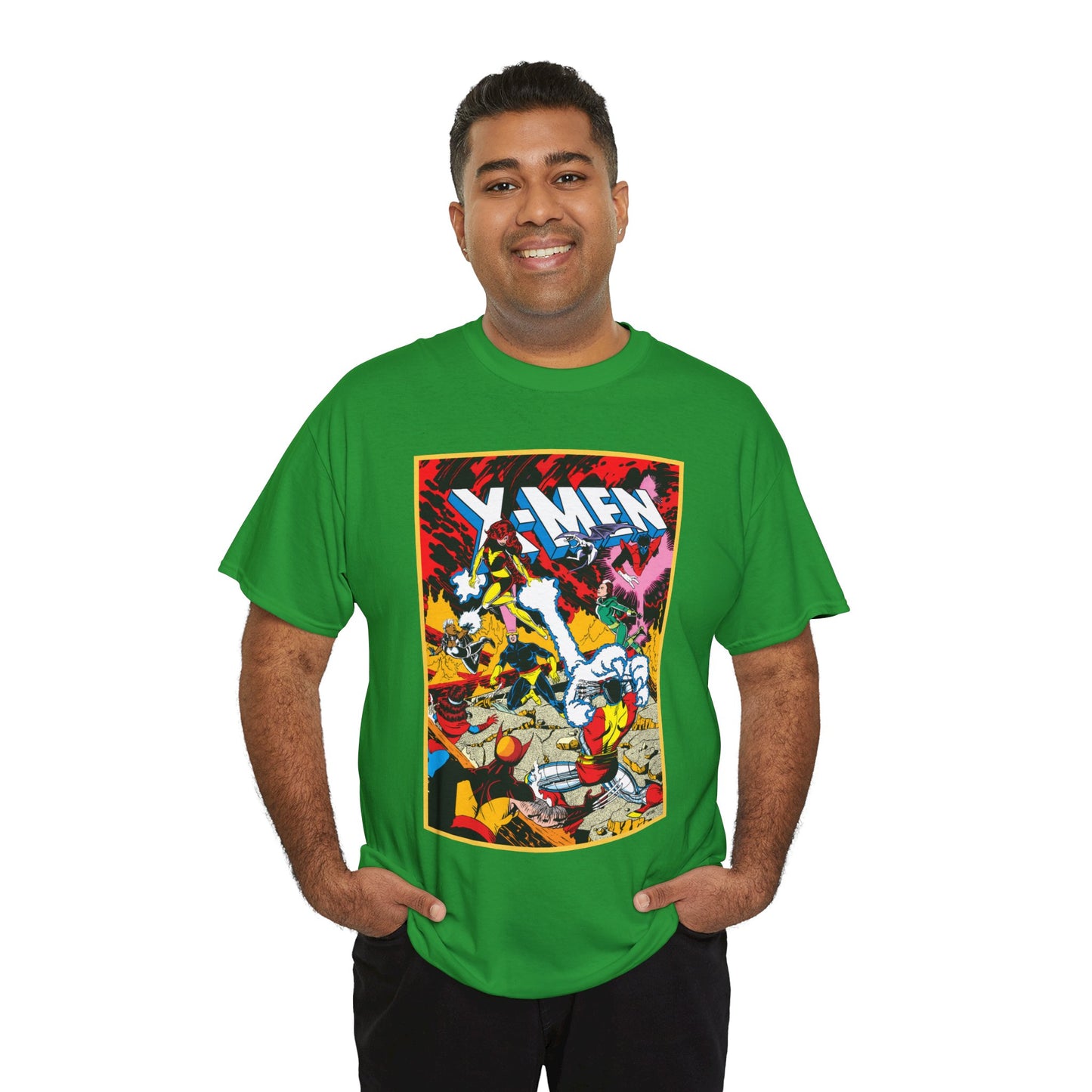 X-Men T-Shirt - Paul Smith Art - Return of Dark Phoenix - Wolverine, Colossus, Cyclops, Storm, Nightcrawler, Rogue - Marvel Comics