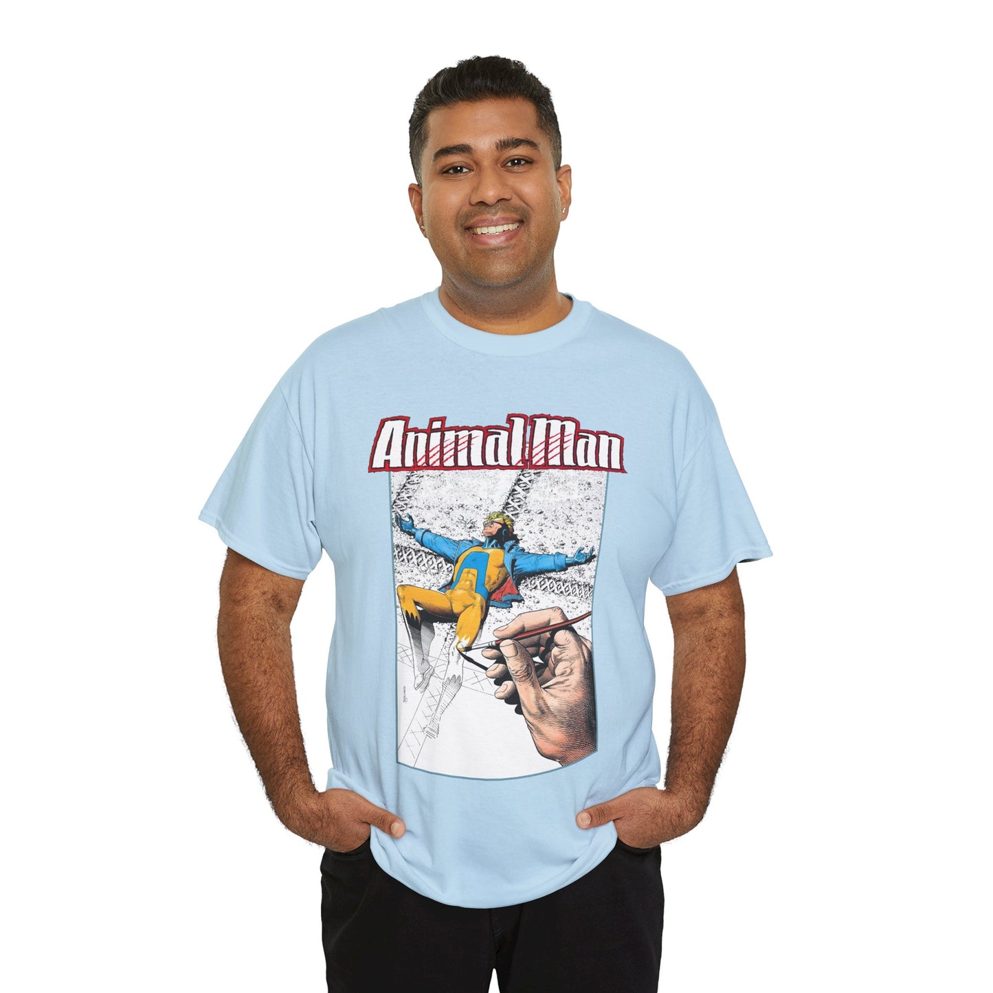 Animal Man T-Shirt - Brian Bolland Art - Buddy Baker - DC Comics, Vertigo Comics 1980s Series - Grant Morrison Stories