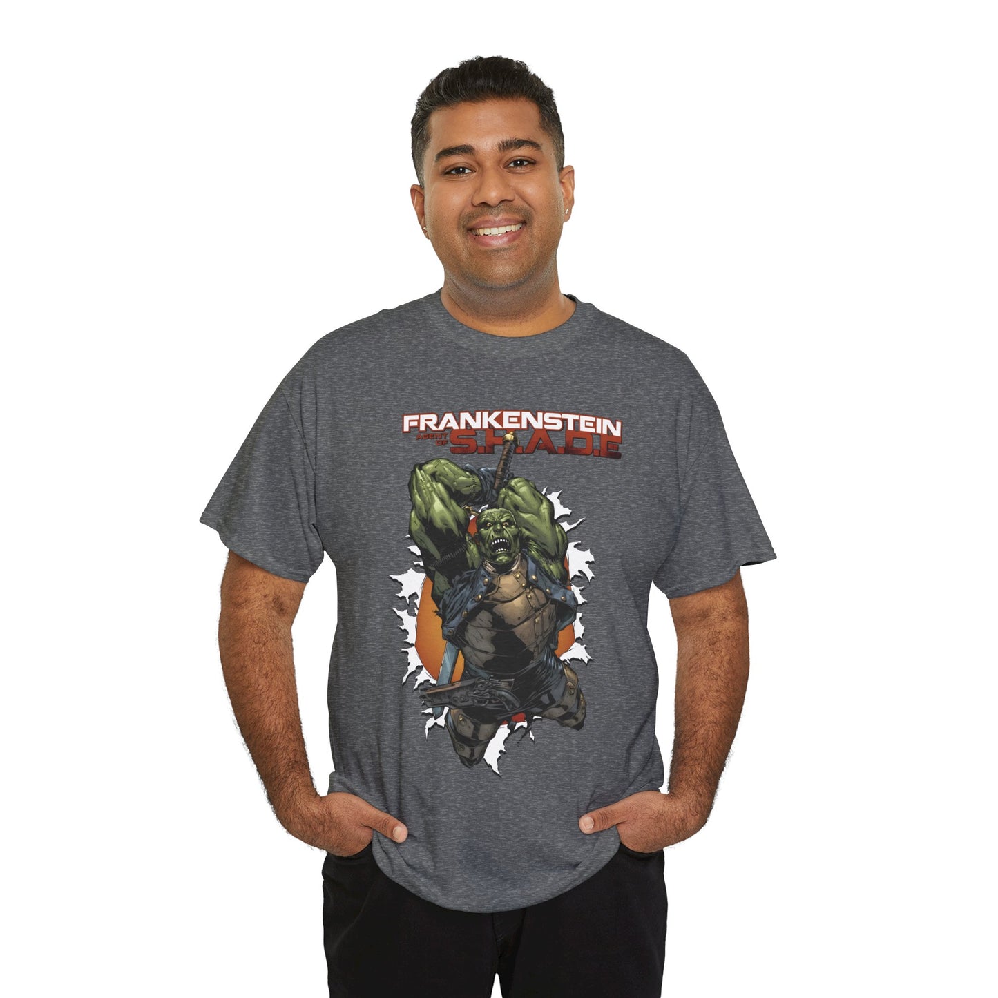 Frankenstein, Agent of SHADE T-Shirt - Alberto Ponticelli Art - New 52 Series - DC Comics