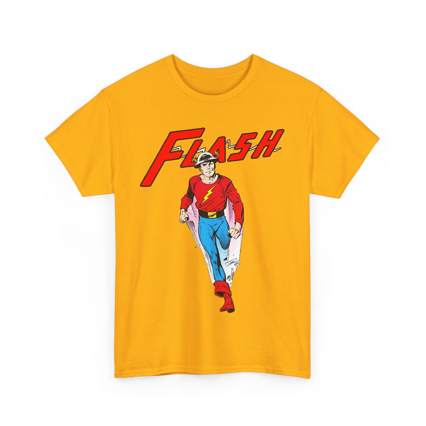 Golden Age Flash T-Shirt - John Byrne Art - Justice Society/JSA Member - Jay Garrick - Speedster
