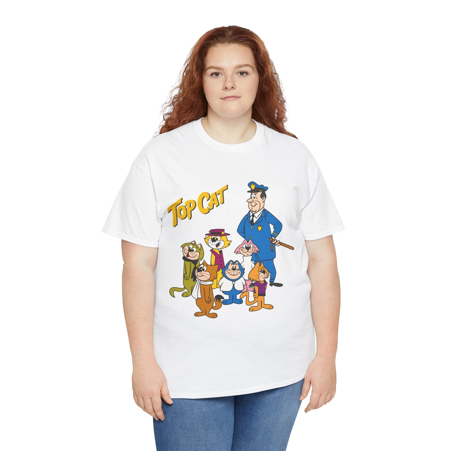 Top Cat & His Gang T-Shirt - Popular Hanna-Barbera 1960s TV Cartoon - Brain, Spook, Benny the Ball