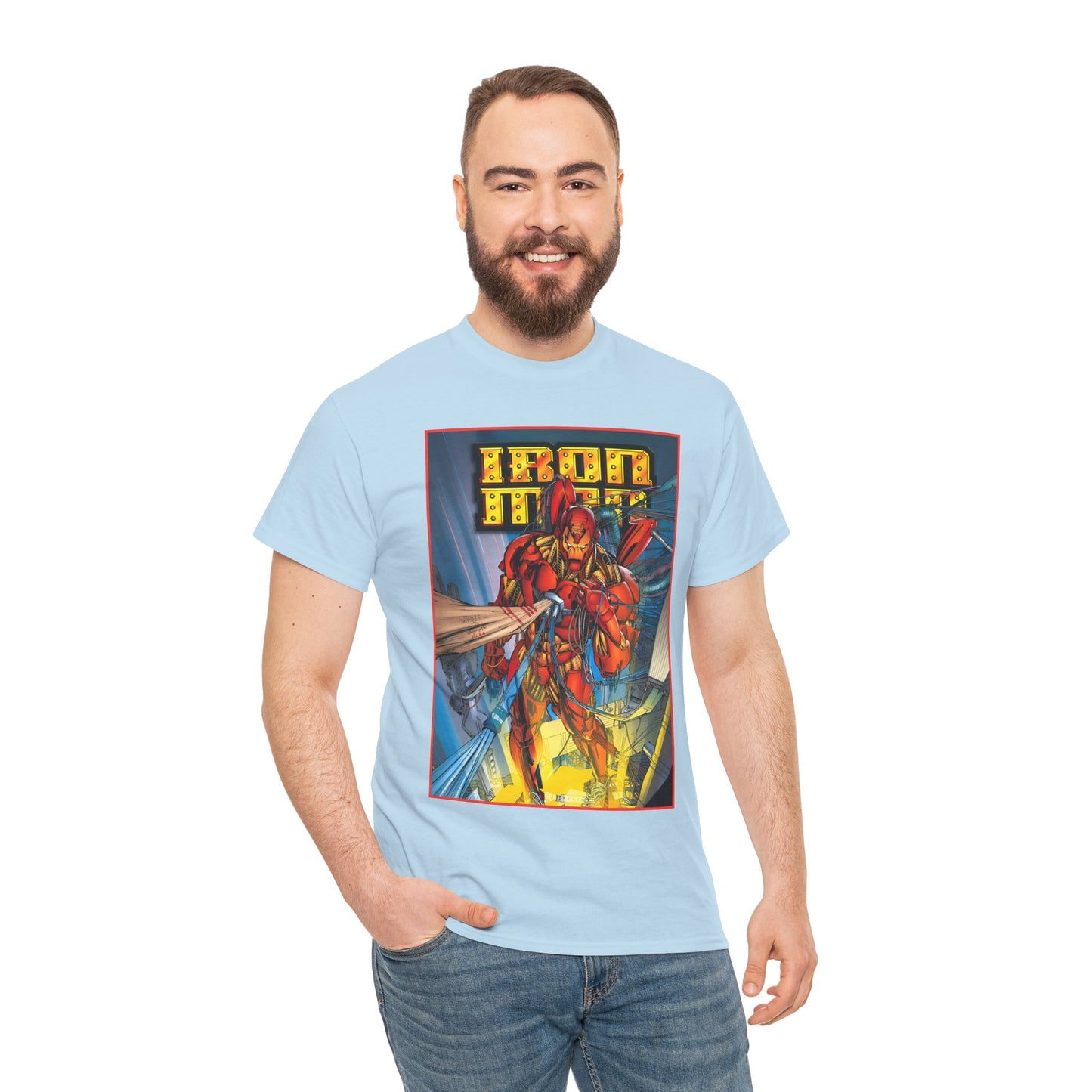 Iron Man T-Shirt - Heroes Reborn Whilce Portacio Art - Popular Marvel Comics Series - Tony Stark