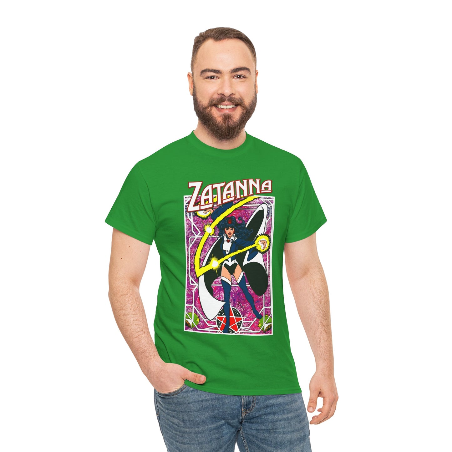 Zatanna T-Shirt - George Perez Postcard Art - Justice League Magic Member - JLA Satellite Era - DC Comics