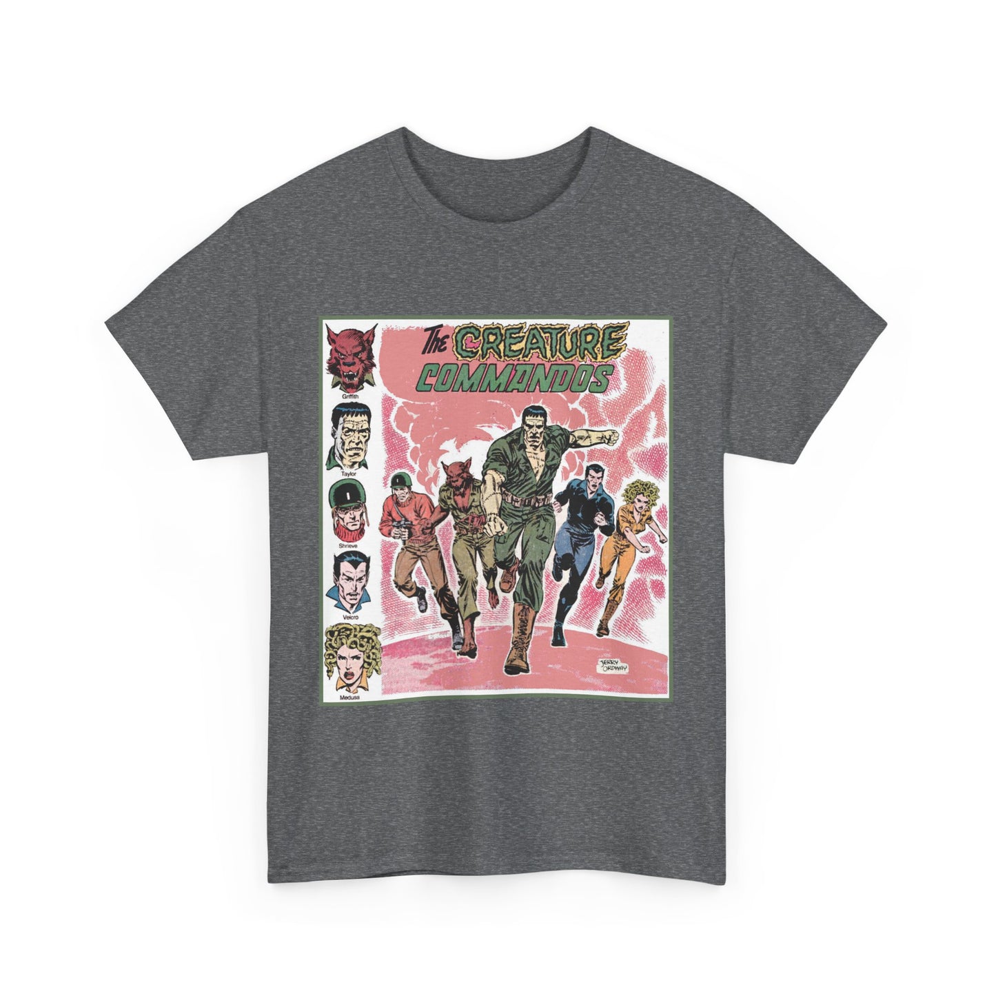 Creature Commandoes T-Shirt - Jerry Ordway Art - Medusa, Velcro, Shrieve - DC Comics Who's Who Art - Inspiration for James Gunn Series