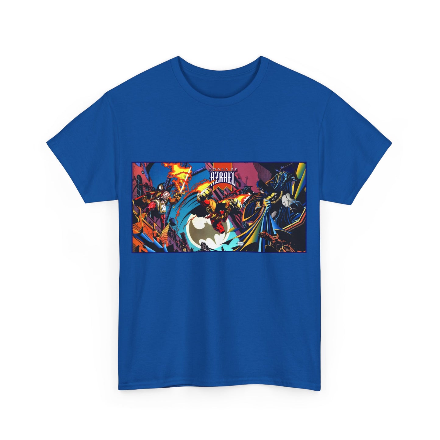 Batman Sword of Azrael T-Shirt - Joe Quesada Wraparound Cover - Jean-Paul Valley - Order of St. Dumas - Knightfall Prelude - DC Comics