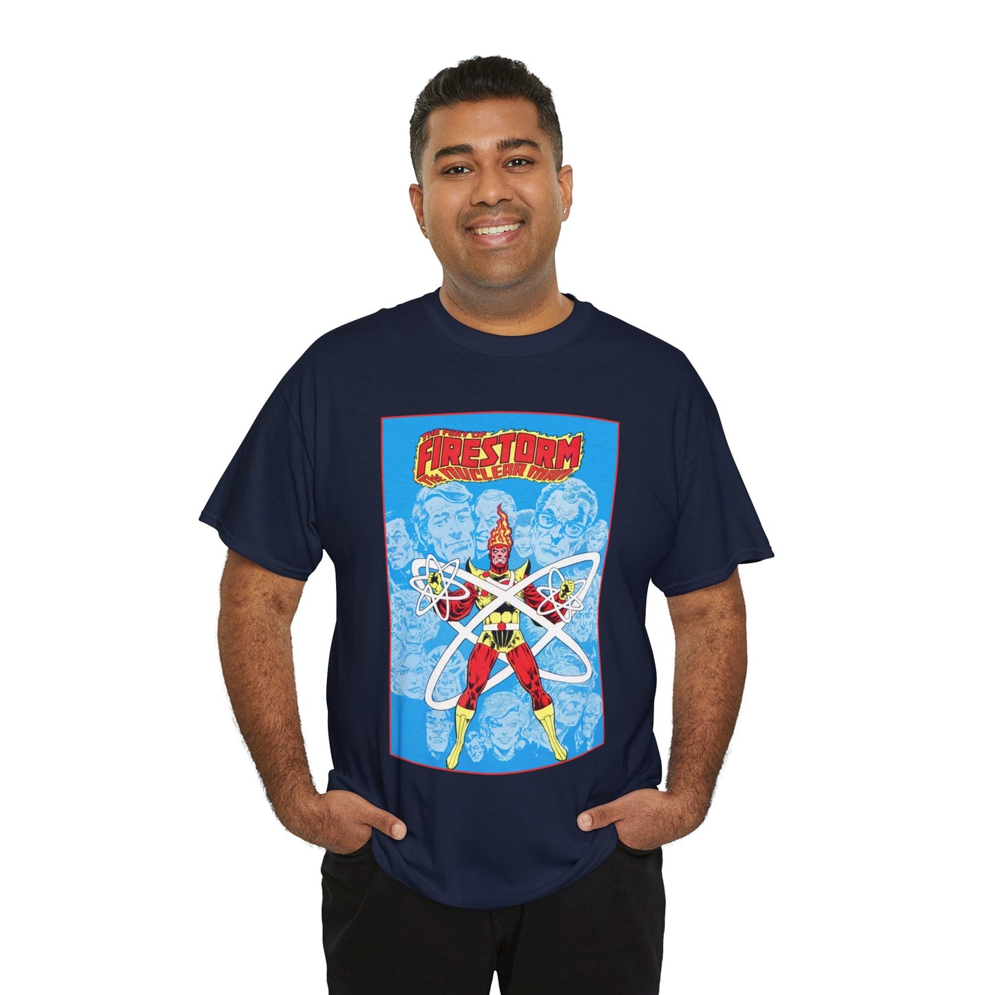 Fury of Firestorm T-Shirt - Pat Broderick Art - The Nuclear Man, Ronnie Raymond - JLA Member - DC Comics