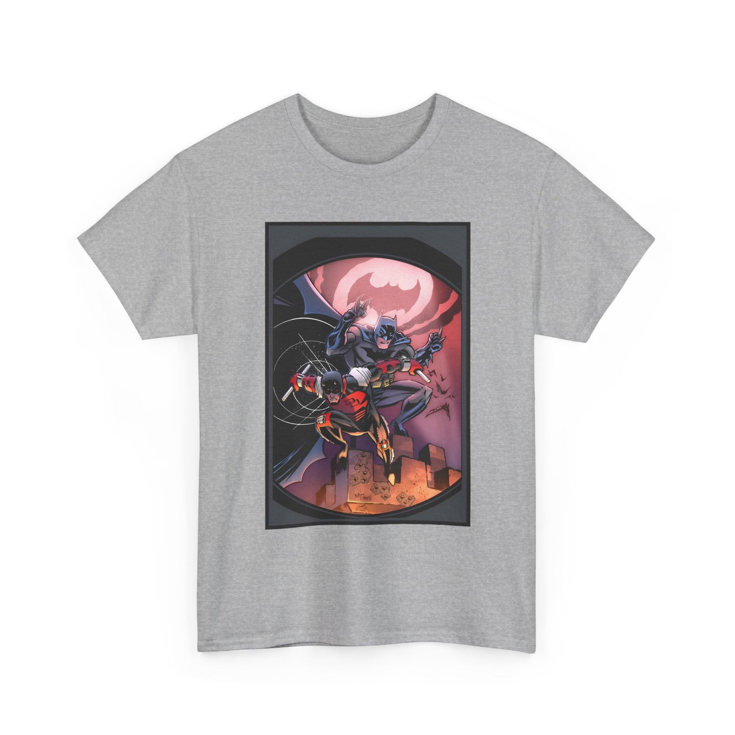 Batman & Daredevil T-Shirt - Scott McDaniel Art - DC Comics & Marvel Comics