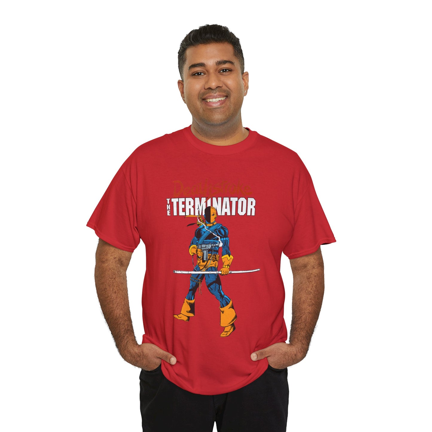 Deathstroke T-Shirt - George Perez Art - New Teen Titans Foe & Mercenary - Slade Wilson, Father of Jericho and Ravager - DC Comics - The Terminator