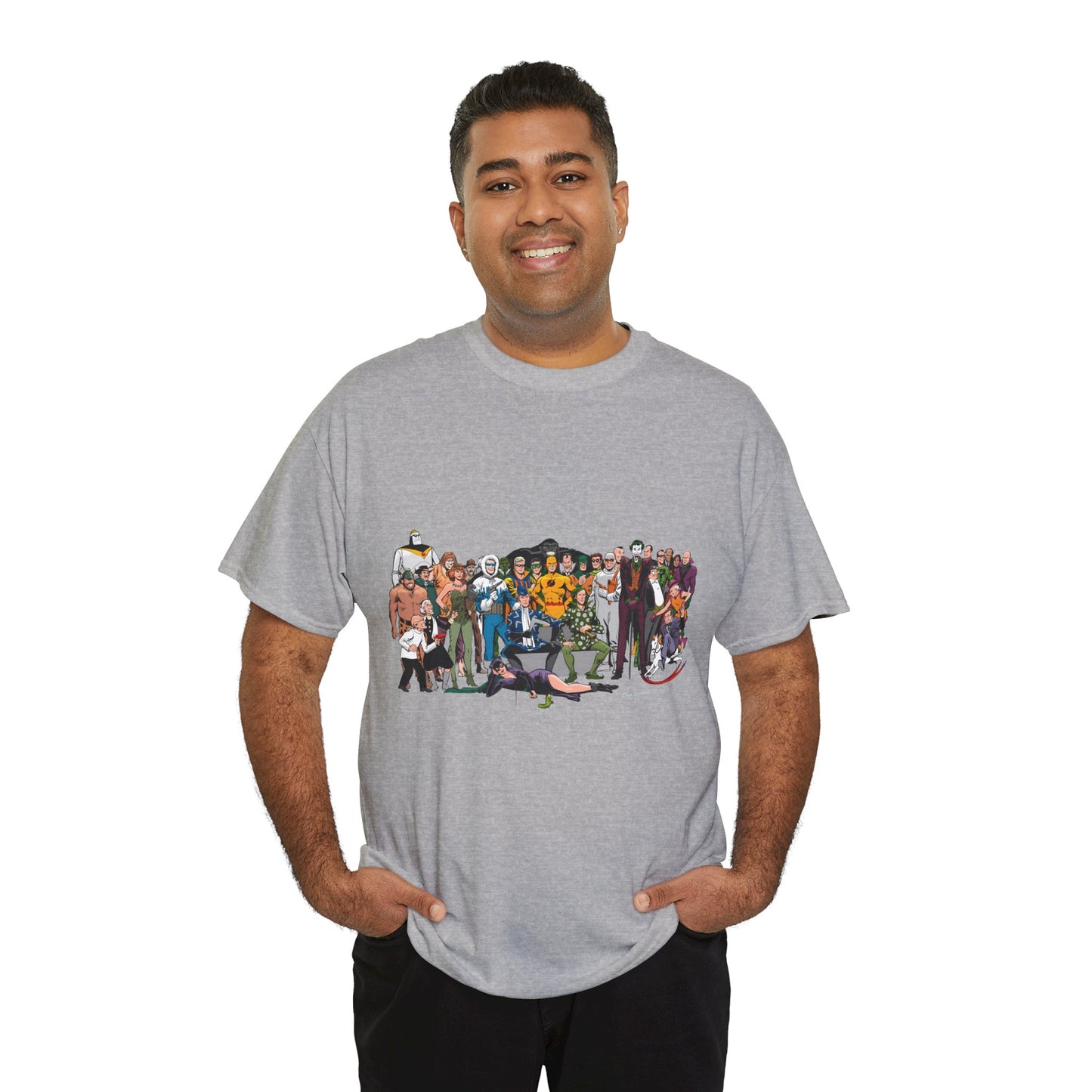 Secret Origins of Super-Villains T-Shirt - Dick Giordano Art - DC Comics - Joker, Mirror Master, Captain Cold, Lex Luthor, Scarecrow, Poison Ivy, Grodd