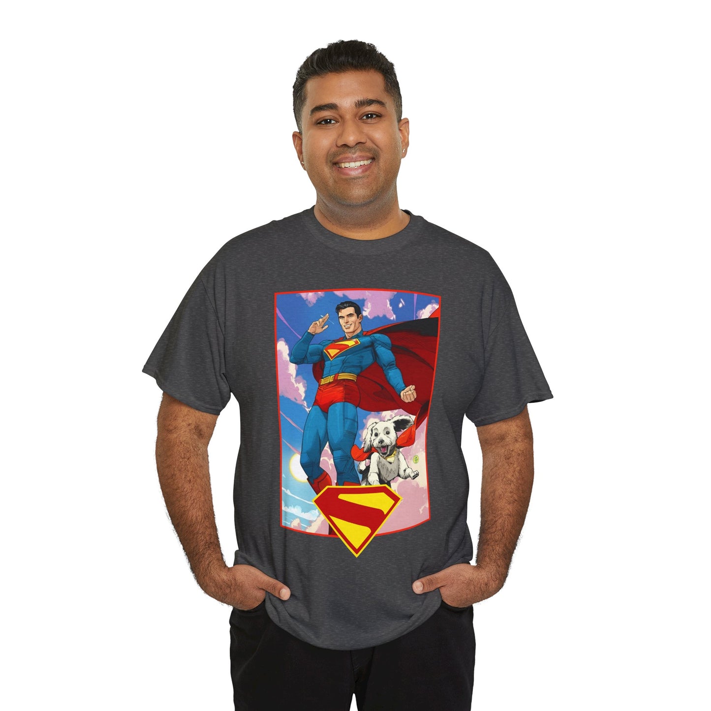 Superman & Krypto T-Shirt - DC Comics - New James Gunn Movie 2025 - Dan Mora Art - Man of Steel