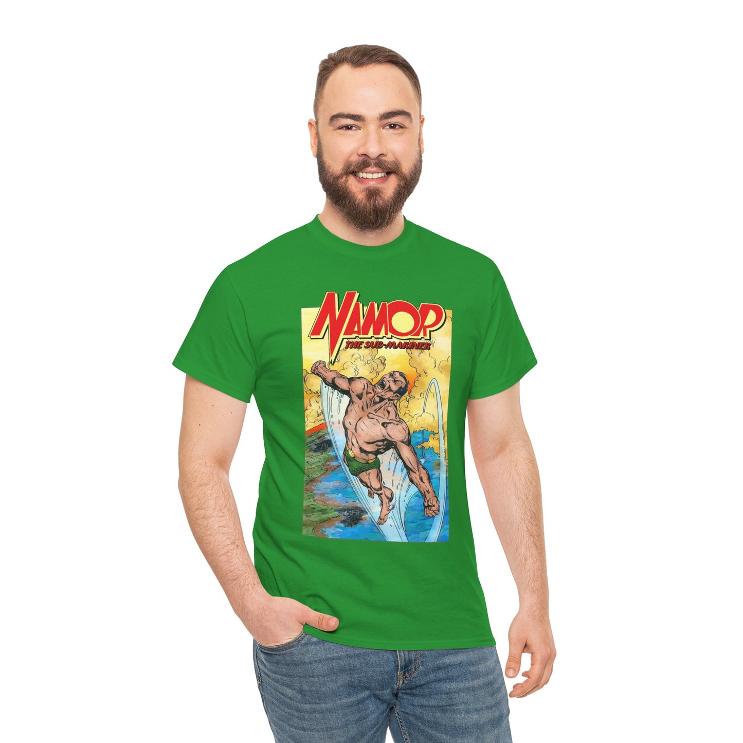 Namor T-Shirt - John Byrne Art - The Sub-Mariner - Marvel Comics 1980s Series - King of Atlantis
