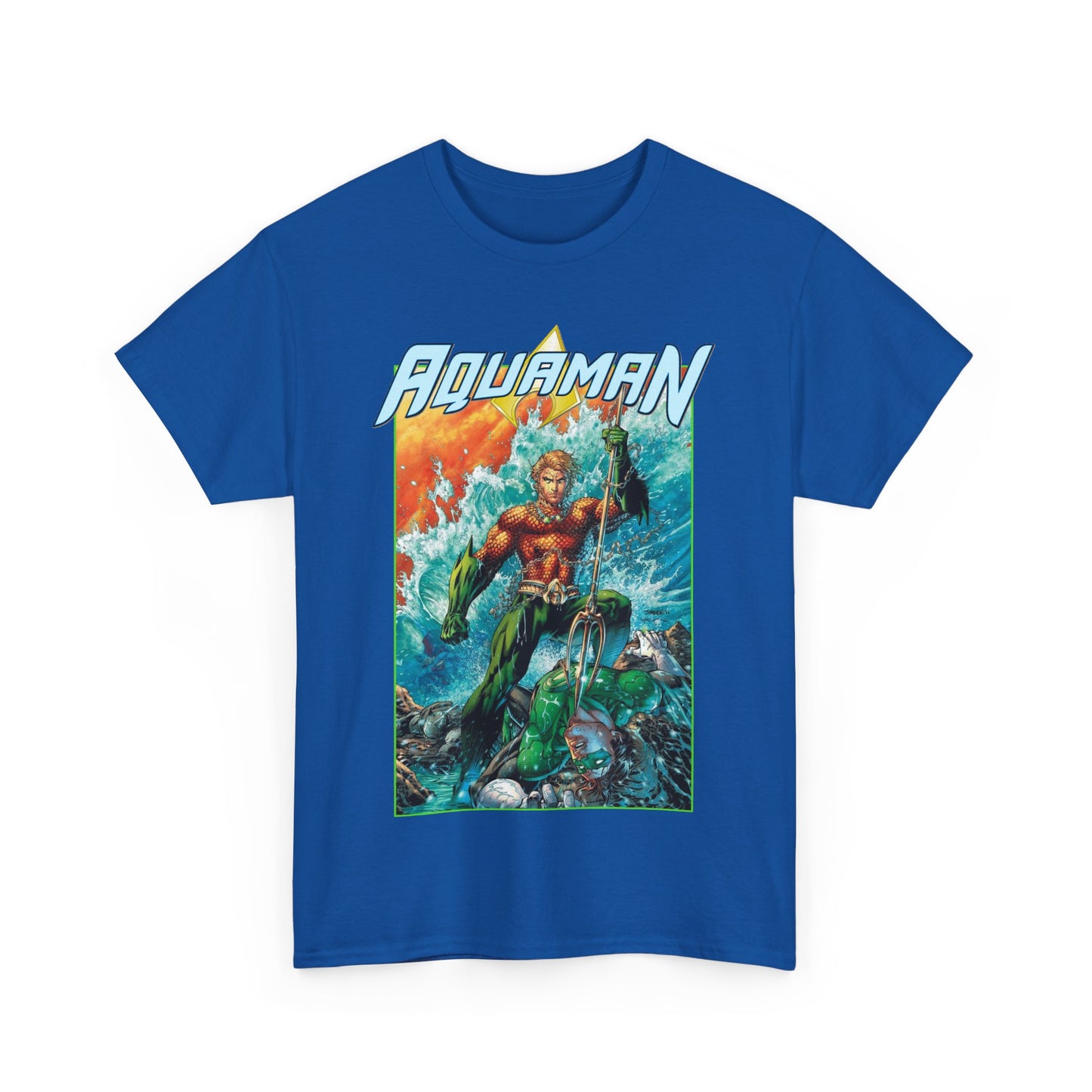 Aquaman T-Shirt - Jim Lee Art - DC New 52 - Arthur Curry, King of Atlantis - DC Comics