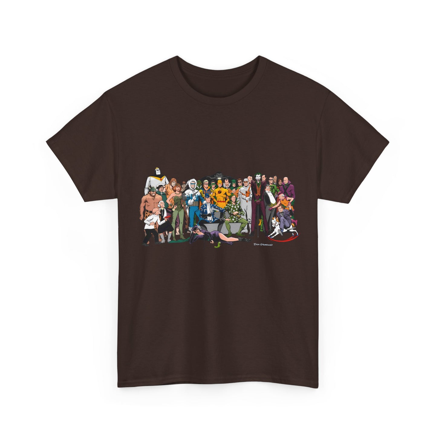 Secret Origins of Super-Villains T-Shirt - Dick Giordano Art - DC Comics - Joker, Mirror Master, Captain Cold, Lex Luthor, Scarecrow, Poison Ivy, Grodd