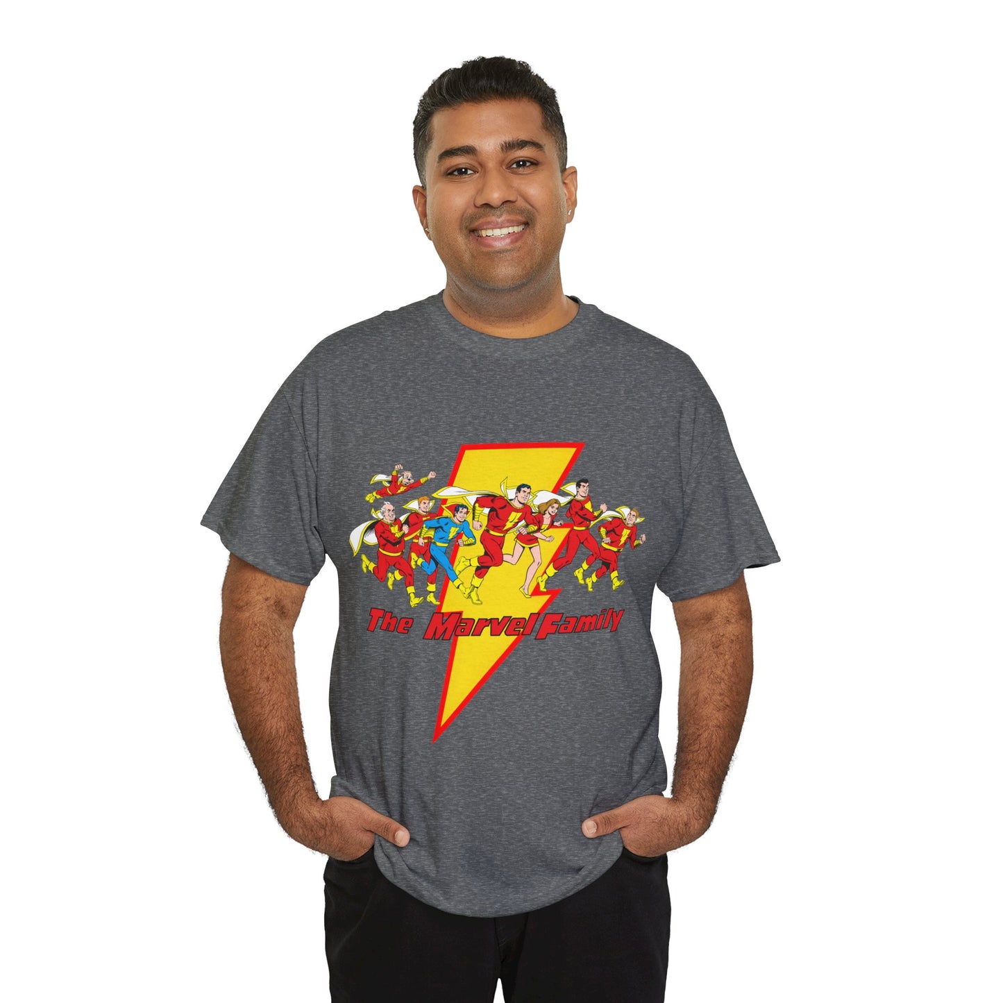 Marvel Family T-Shirt - Shazam - DC Comics - Mary Marvel, Hoppy the Marvel Bunny, Uncle Marvel, Captain Marvel Jr - DC Who's Who Art