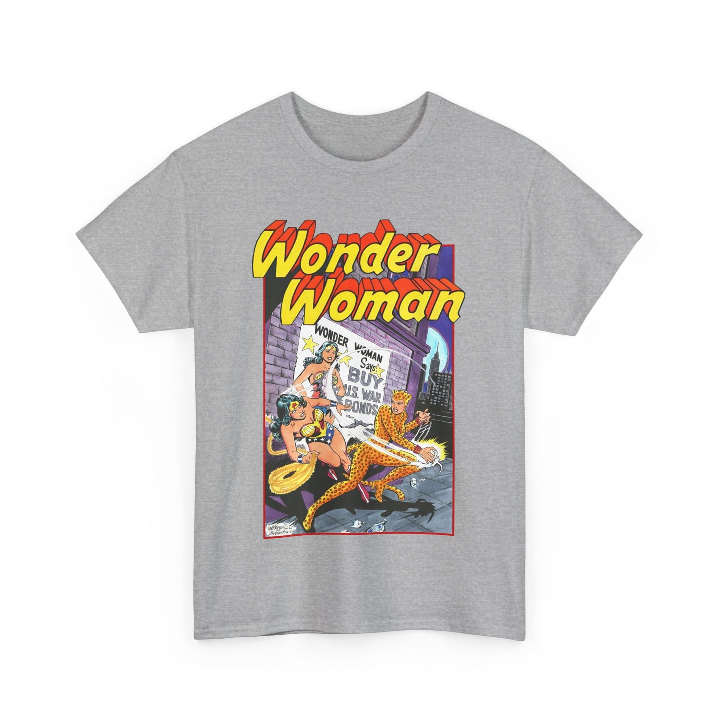 Wonder Woman T-Shirt - José Luis García-López Art - Vs The Cheetah - Classic Bronze Age Art - DC Comics