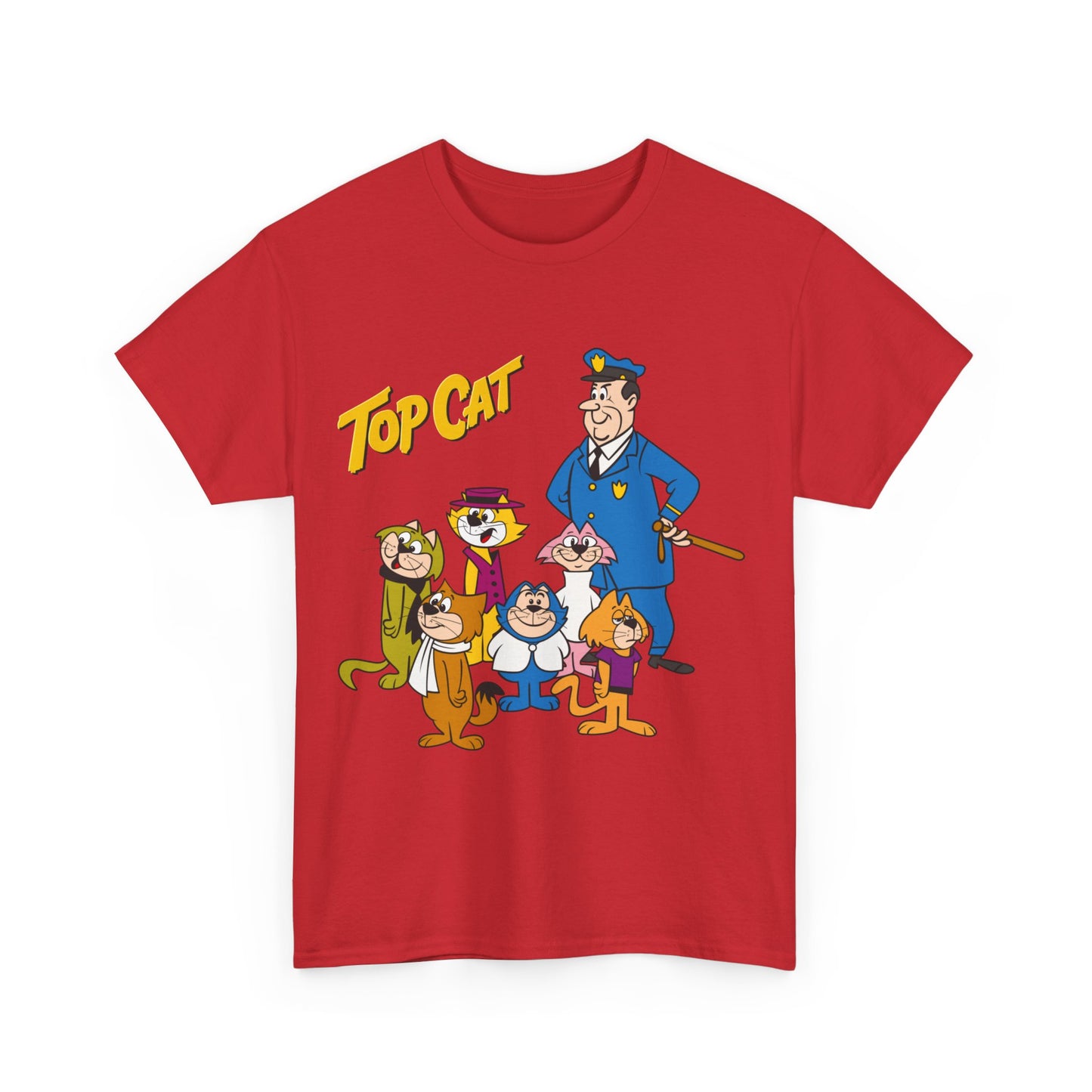 Top Cat & His Gang T-Shirt - Popular Hanna-Barbera 1960s TV Cartoon - Brain, Spook, Benny the Ball