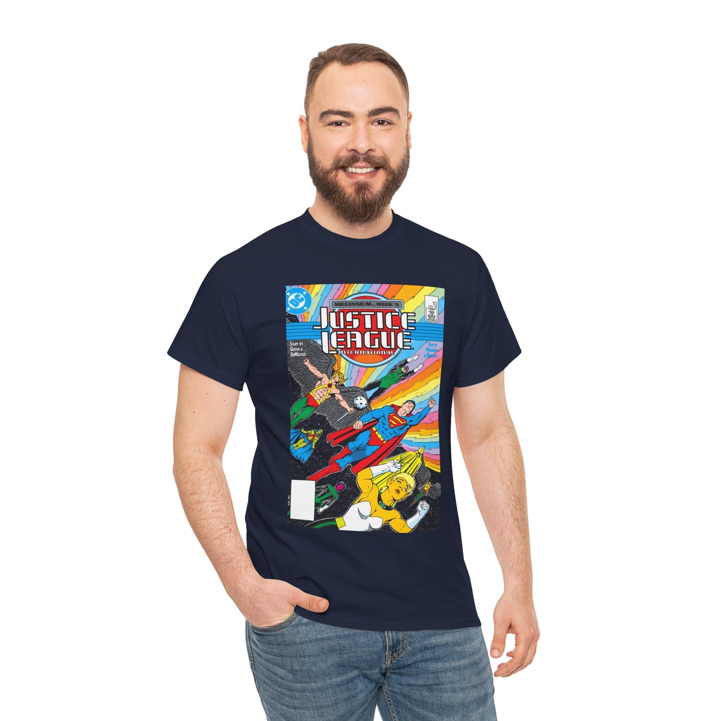 Justice League International T-Shirt - Kevin Maguire Art - DC Comics