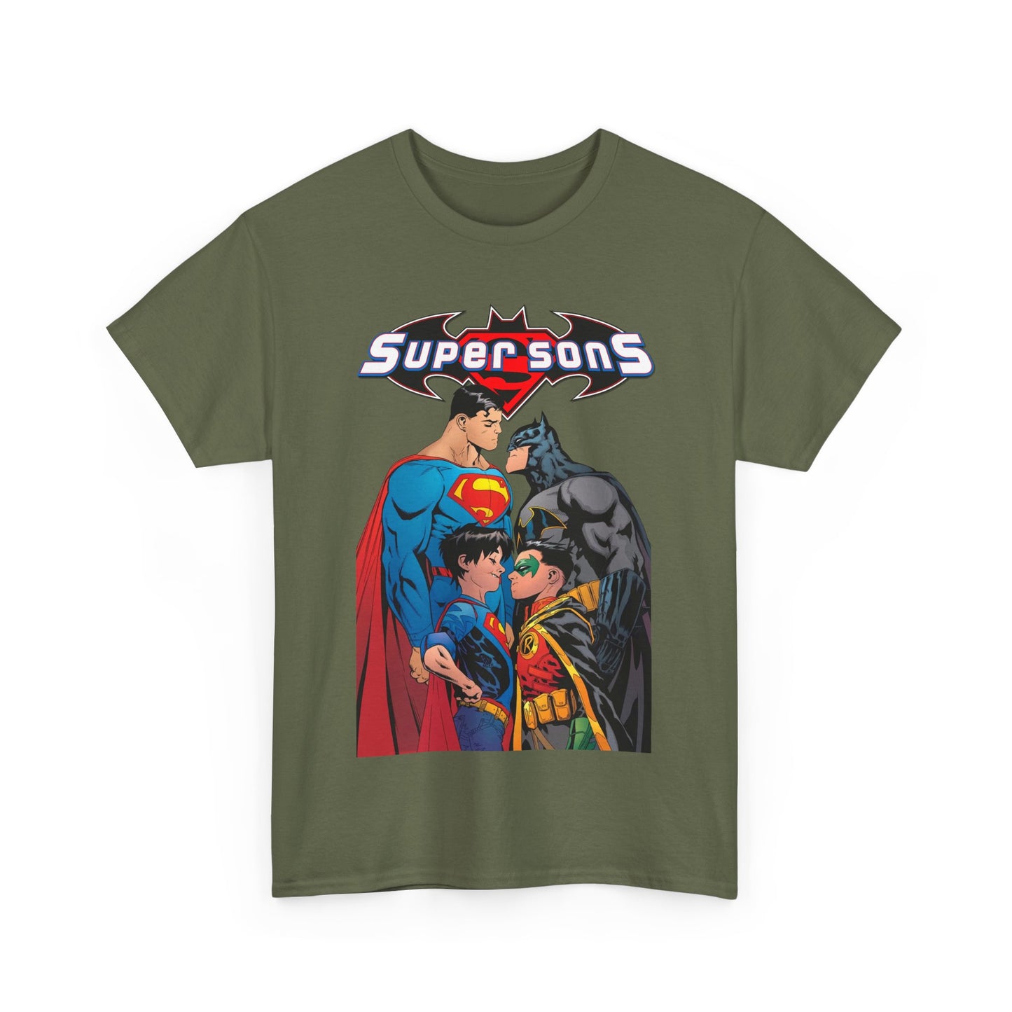 Super Sons T-Shirt - Jorge Jimenez Art - Superman, Batman, Jon Kent, Damian Wayne - DC Comics - Sons of Superman & Batman