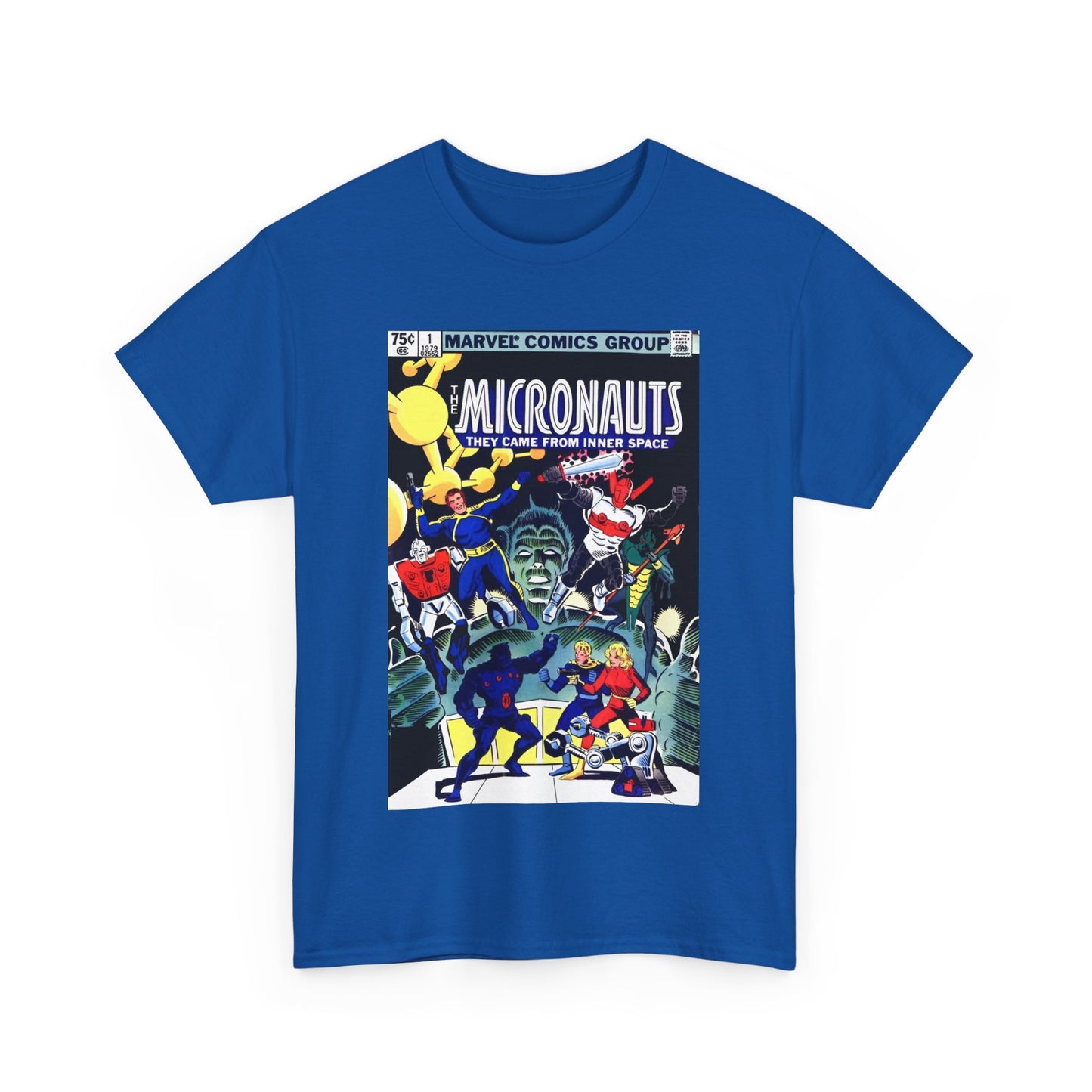 Micronauts T-Shirt - Annual #1 Cover Art - Marvel Comics - Arcturus Rann, Biotron, Marionette, Microtron, Bug, Acroyear