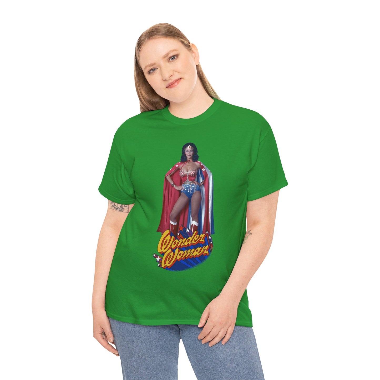 Wonder Woman T-Shirt - Lynda Carter - DC Comics - 1970s CBS TV Show - Amazons from Paradise Island