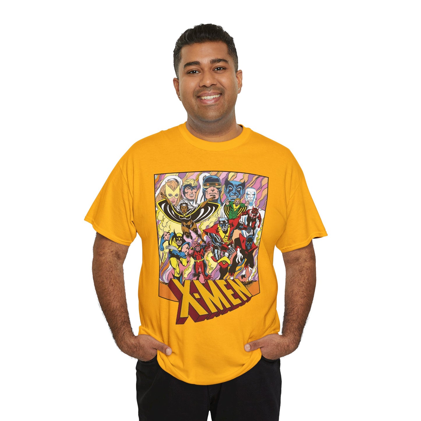 Uncanny X-Men T-Shirt - Dave Cockrum Art - Cyclops, Nightcrawler, Storm, Wolverine, Thunderbird - Marvel Comics